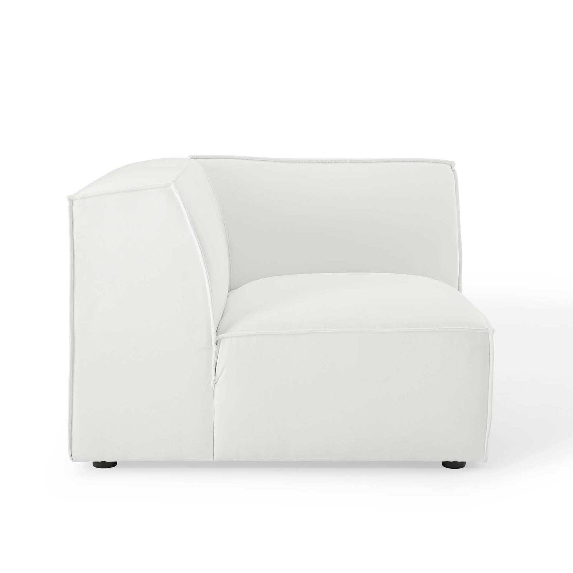 Restore Sectional Sofa Corner Chair, White