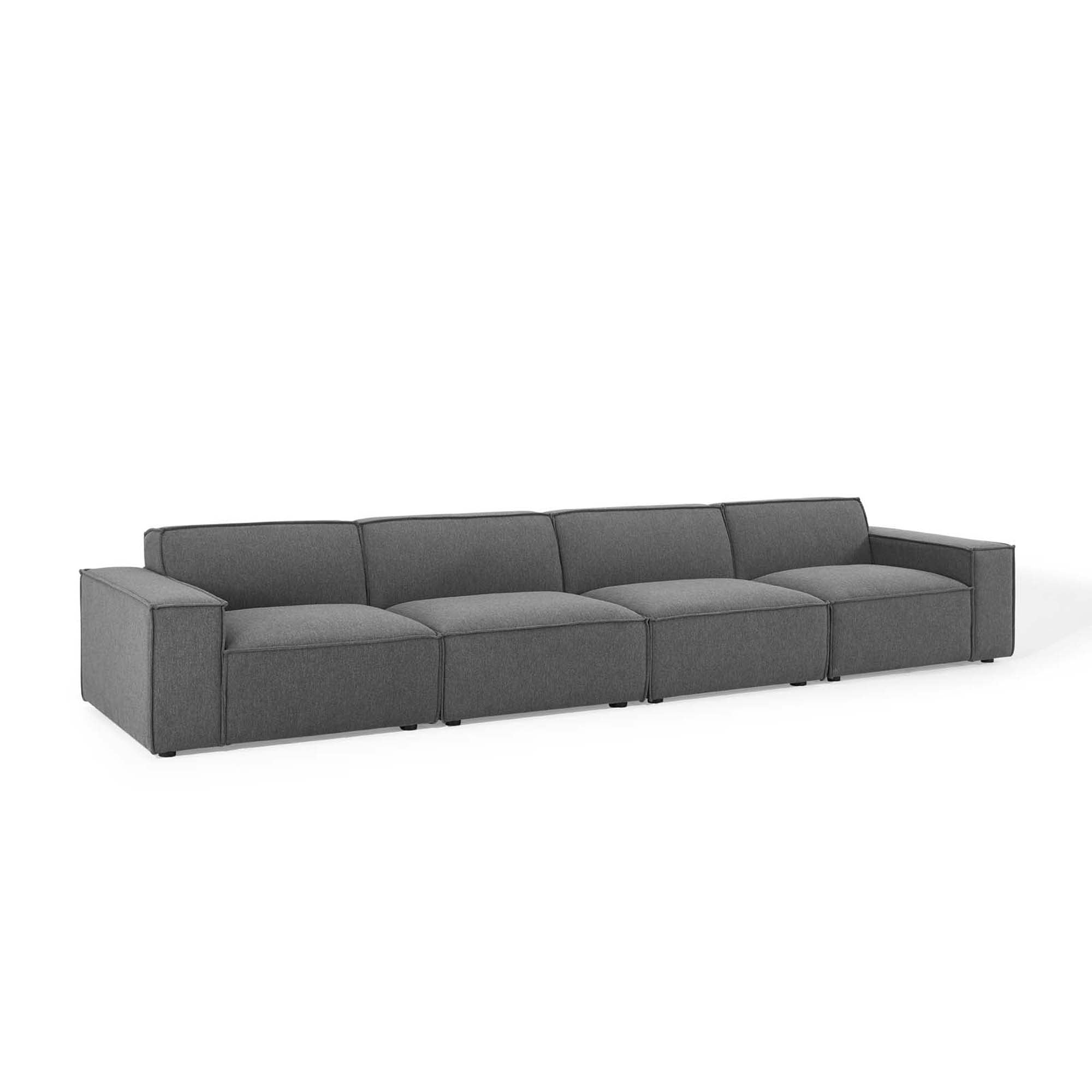 Restore 4-Piece Sectional Sofa, Charcoal