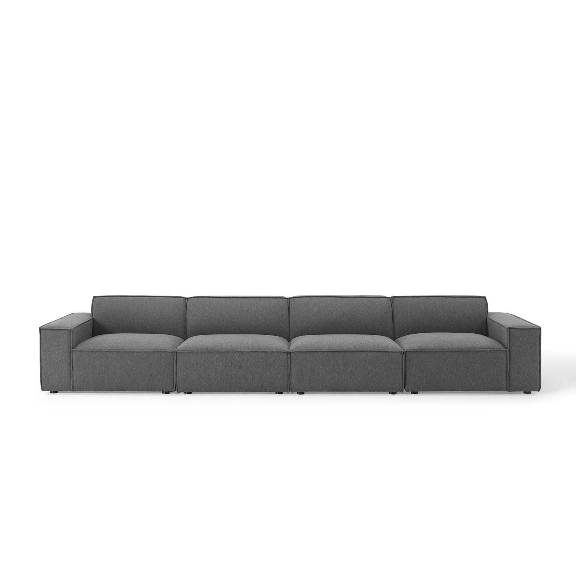 Restore 4-Piece Sectional Sofa, Charcoal