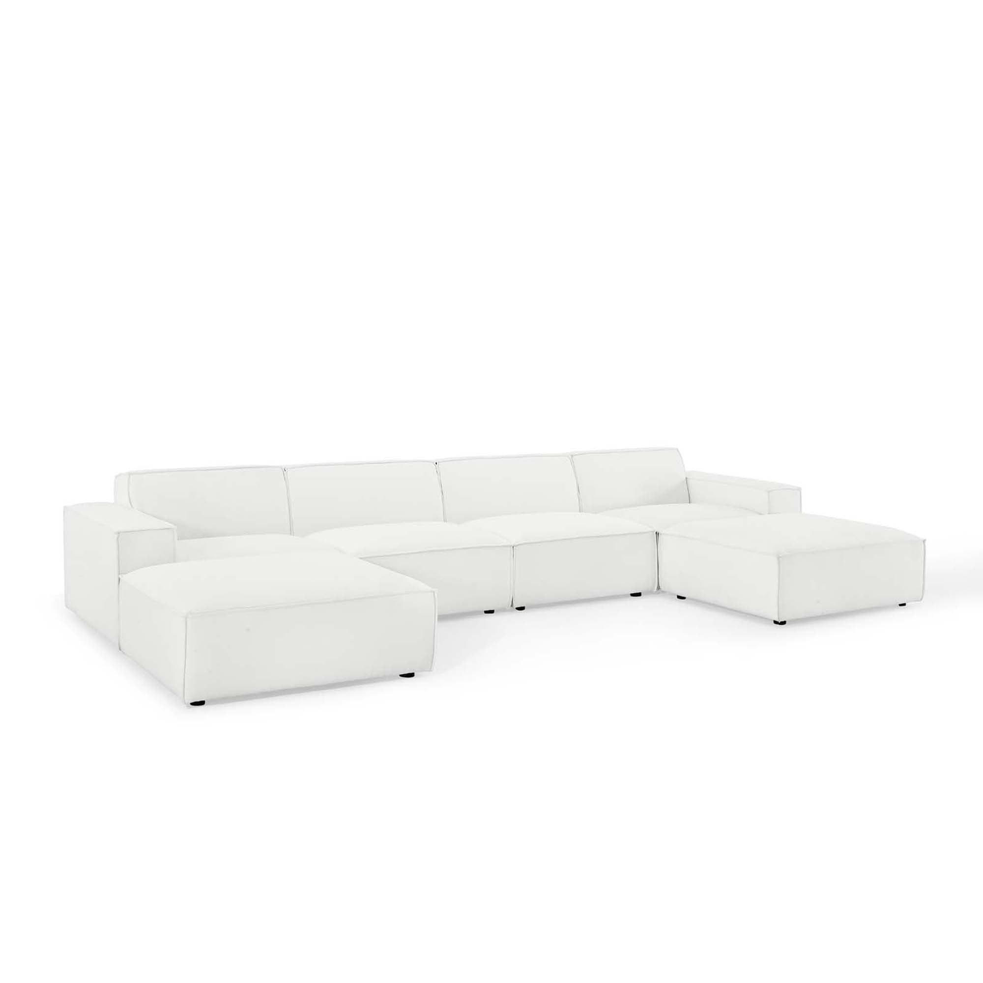 Restore 6-Piece Sectional Sofa, White