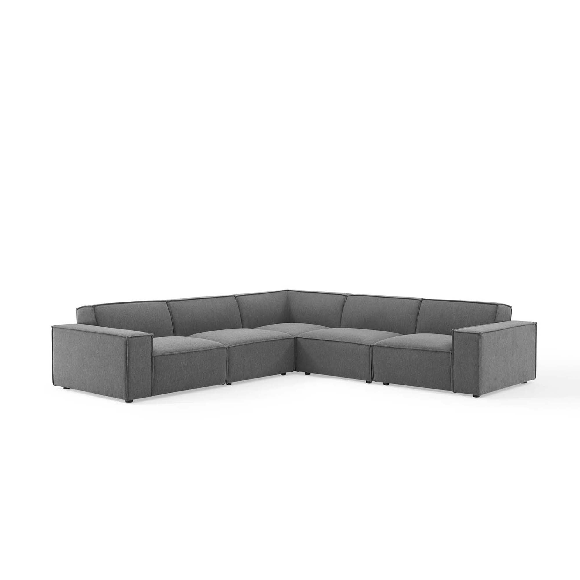 Restore 5-Piece Sectional Sofa, Charcoal