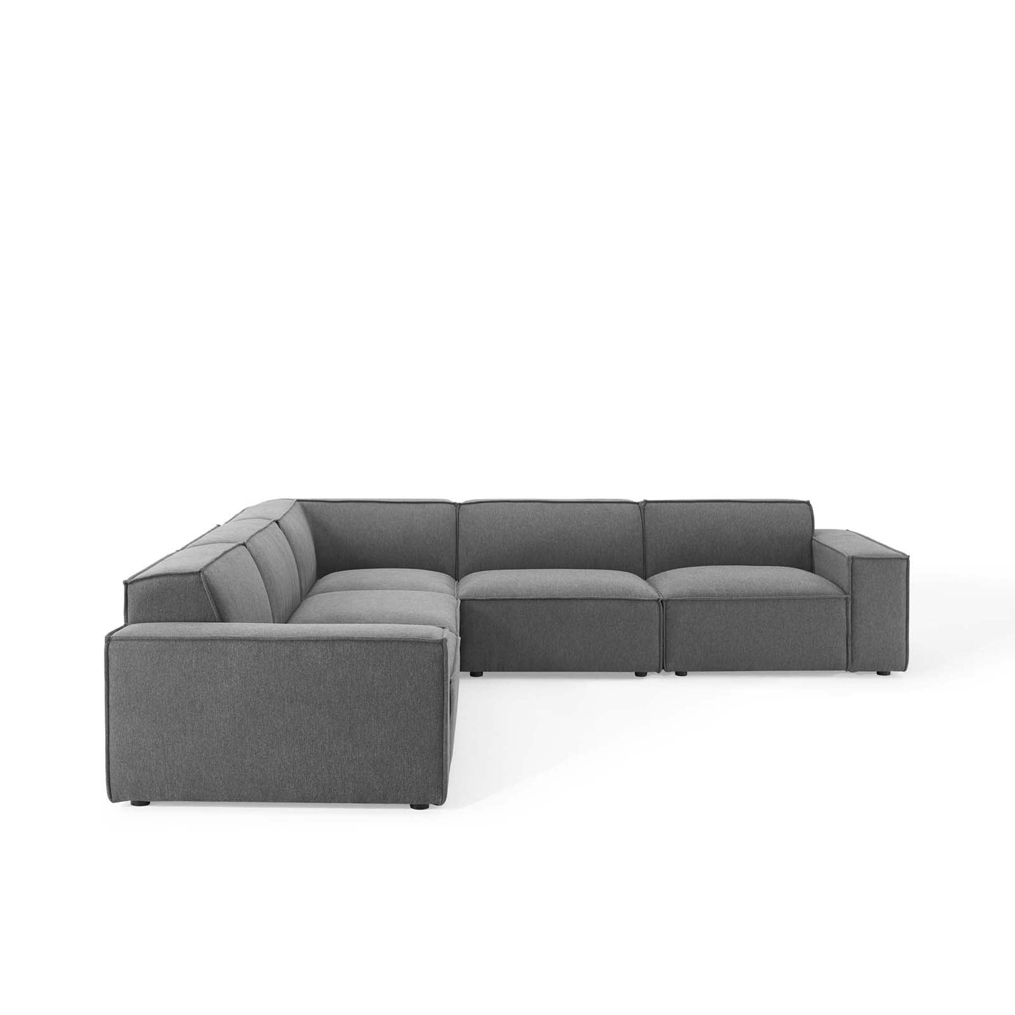 Restore 5-Piece Sectional Sofa, Charcoal