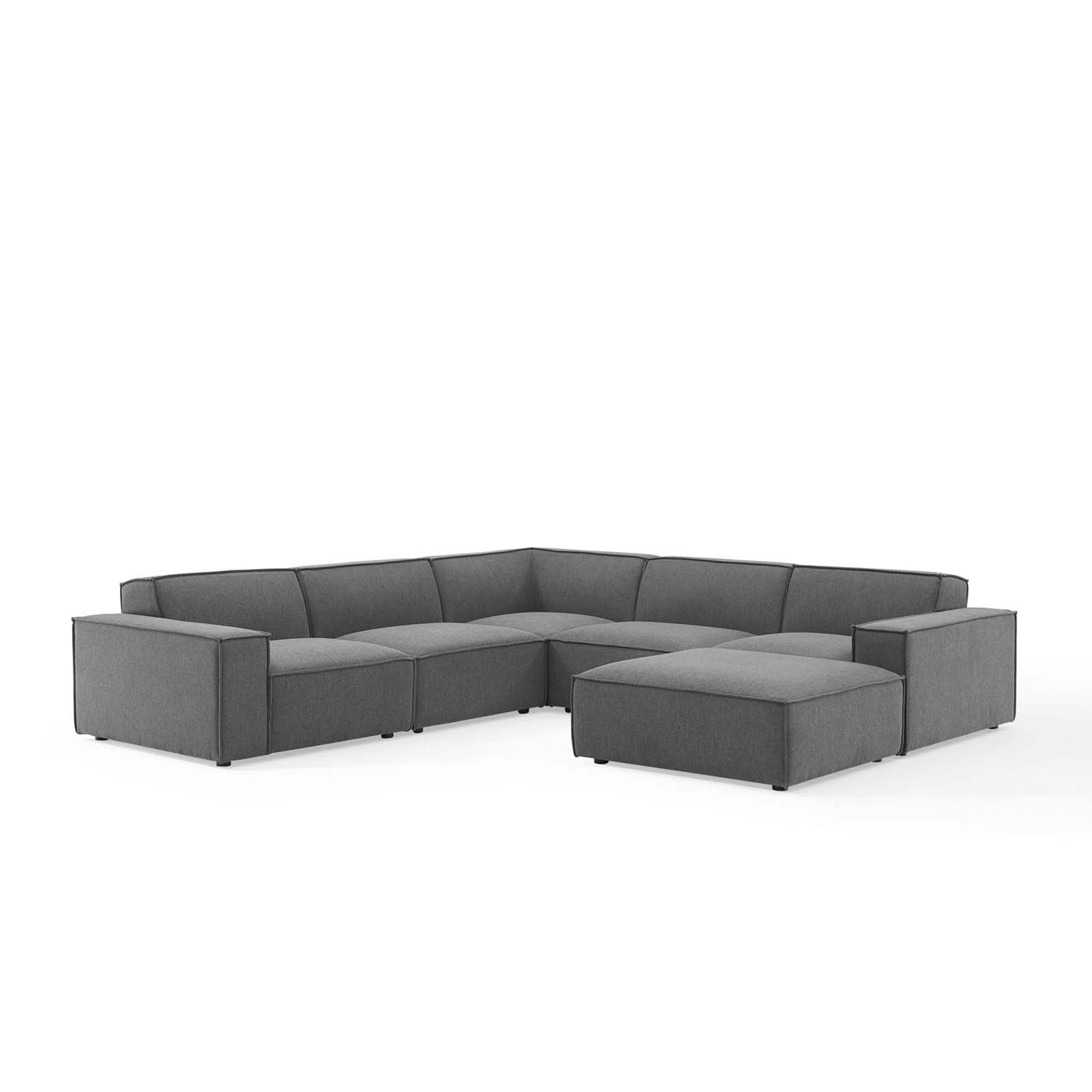 Restore 6-Piece Sectional Sofa, Charcoal