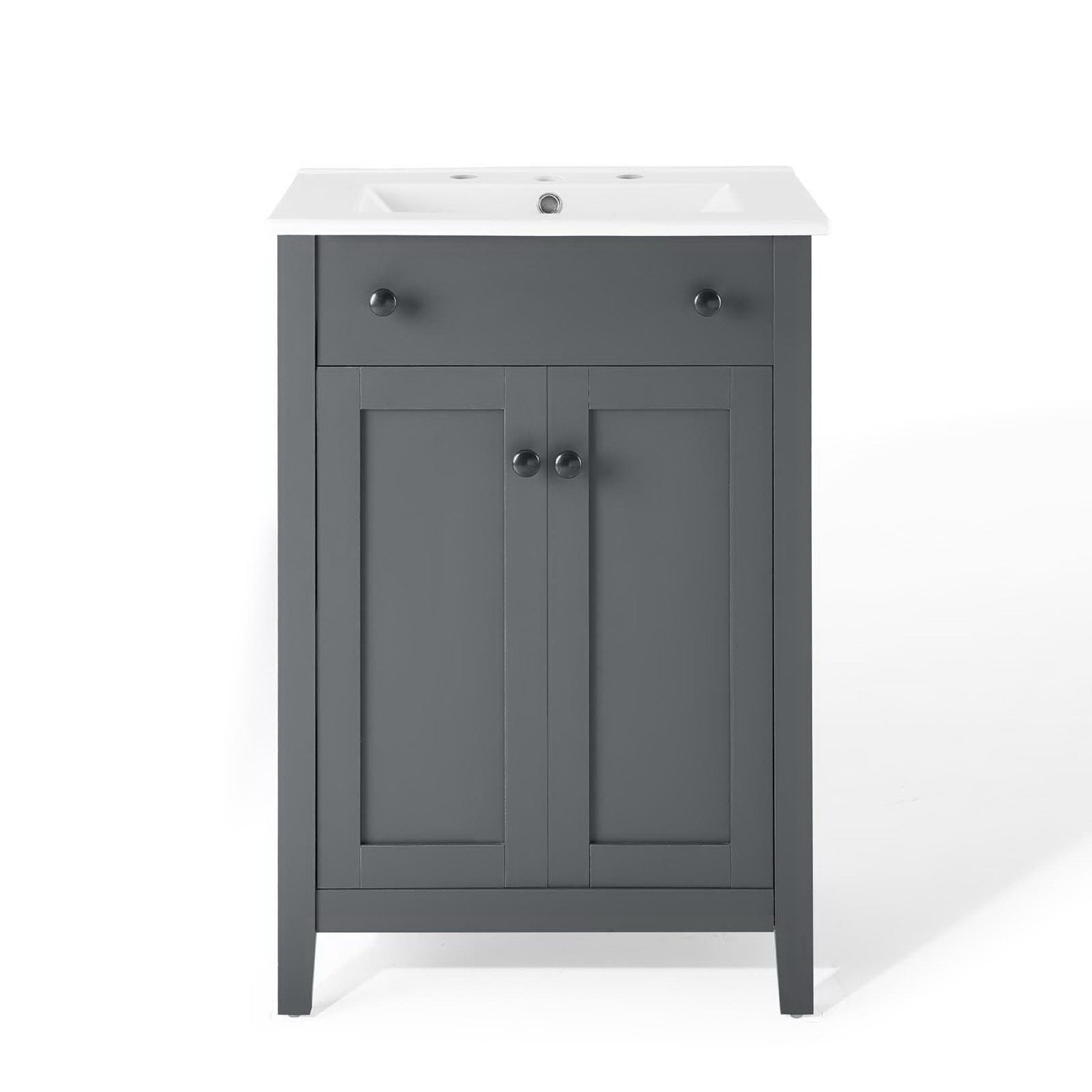 Nantucket 24" Bathroom Vanity, Gray White