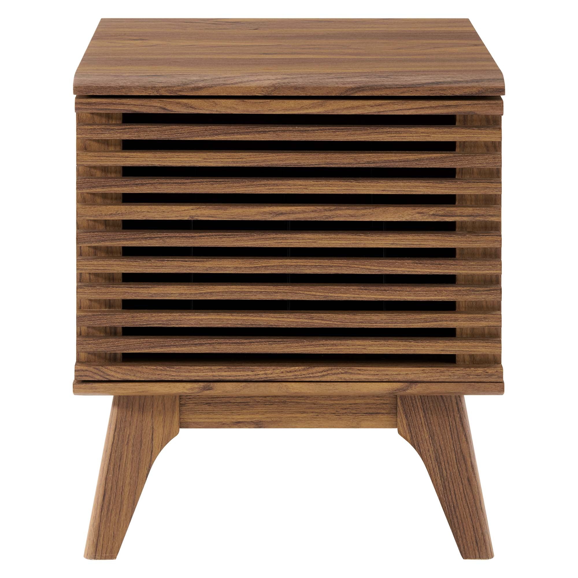 Render Vinyl Record Display Stand, Walnut