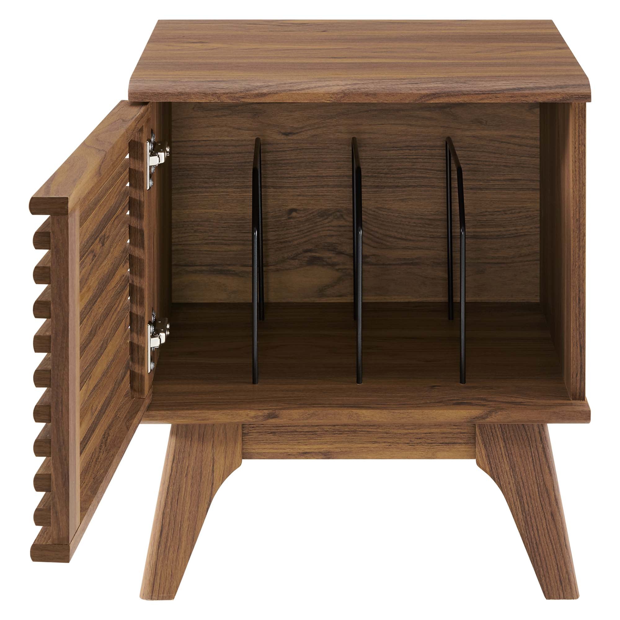 Render Vinyl Record Display Stand, Walnut
