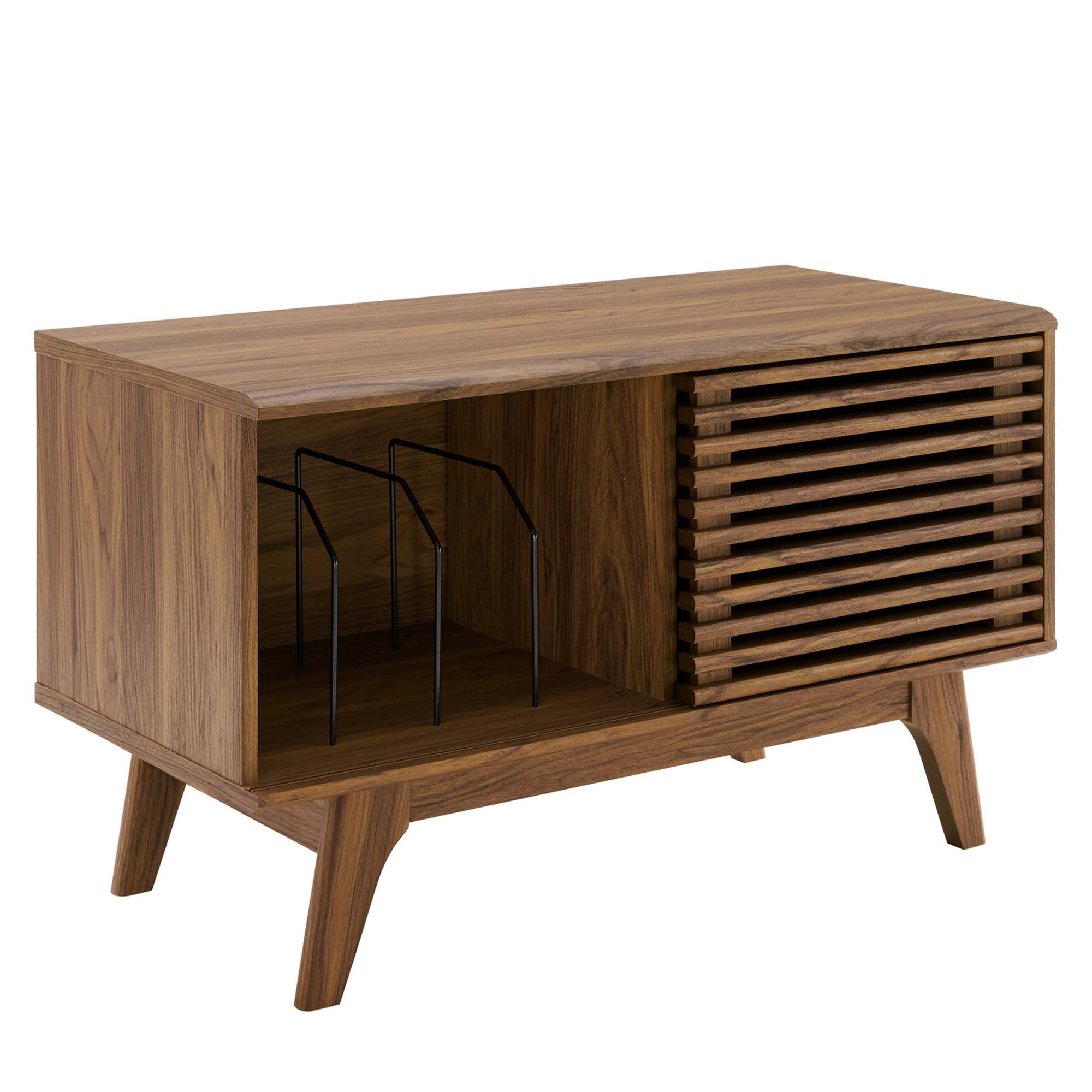Render Vinyl Record Display Stand, Walnut