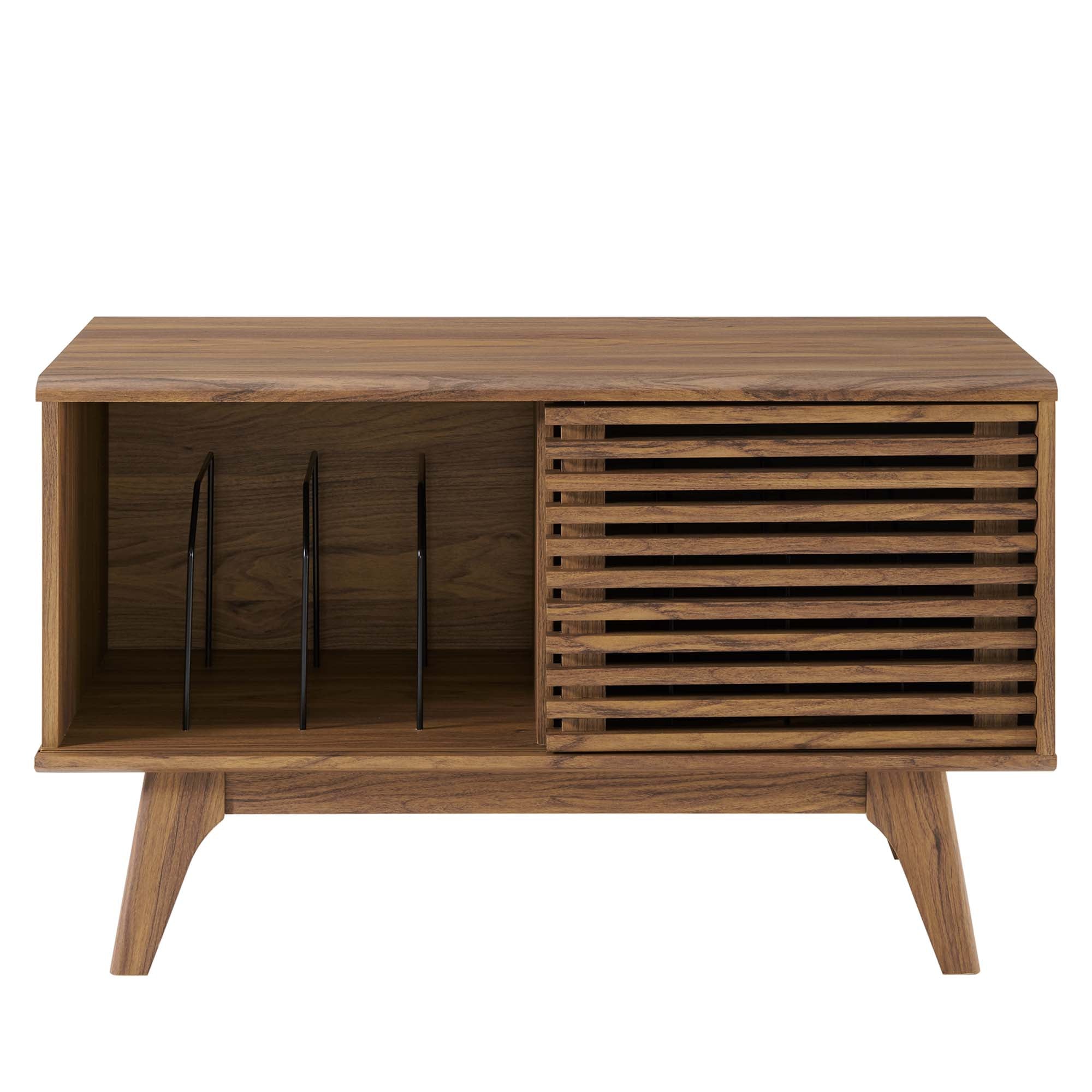 Render Vinyl Record Display Stand, Walnut