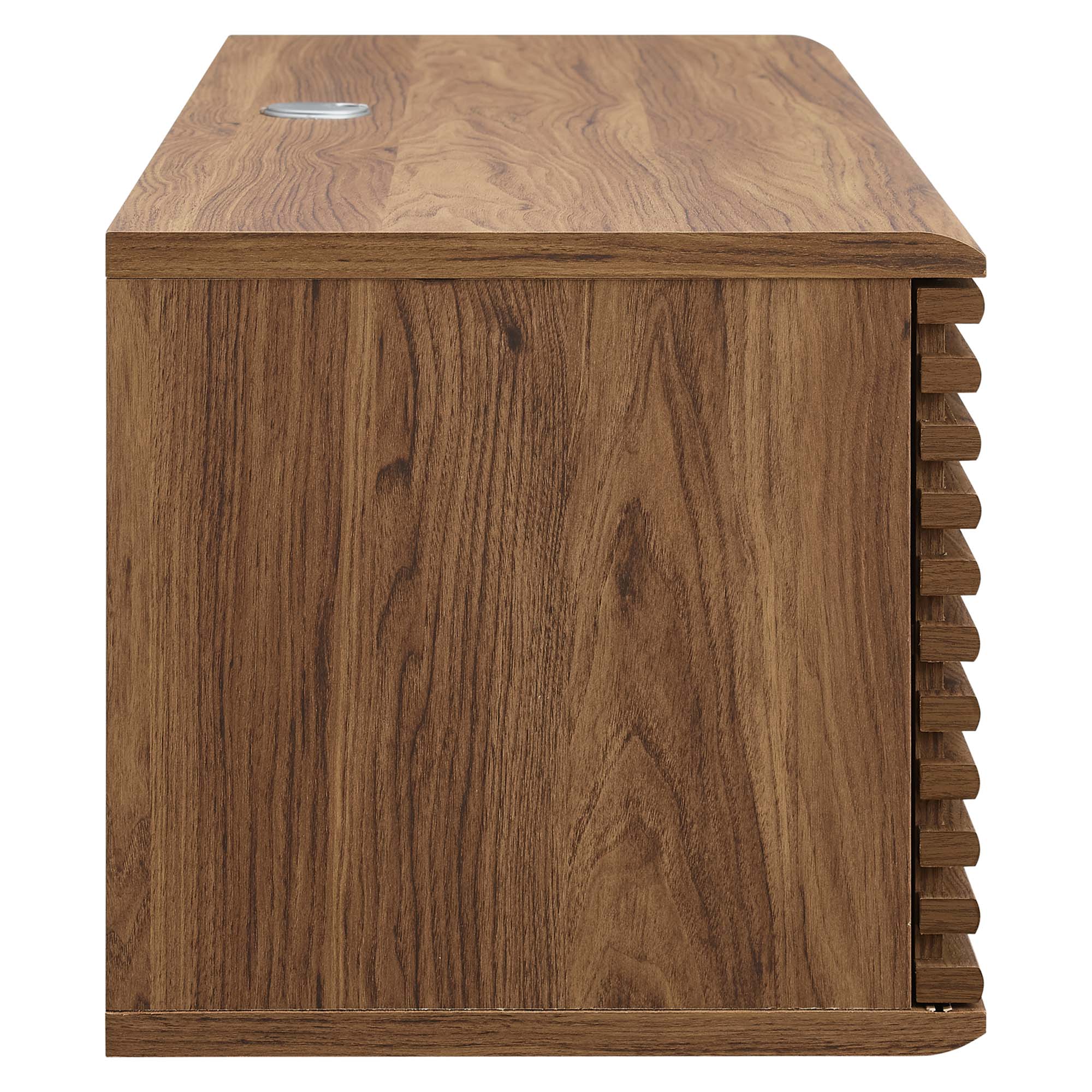 Render 46" Wall-Mount Media Console TV Stand, Walnut
