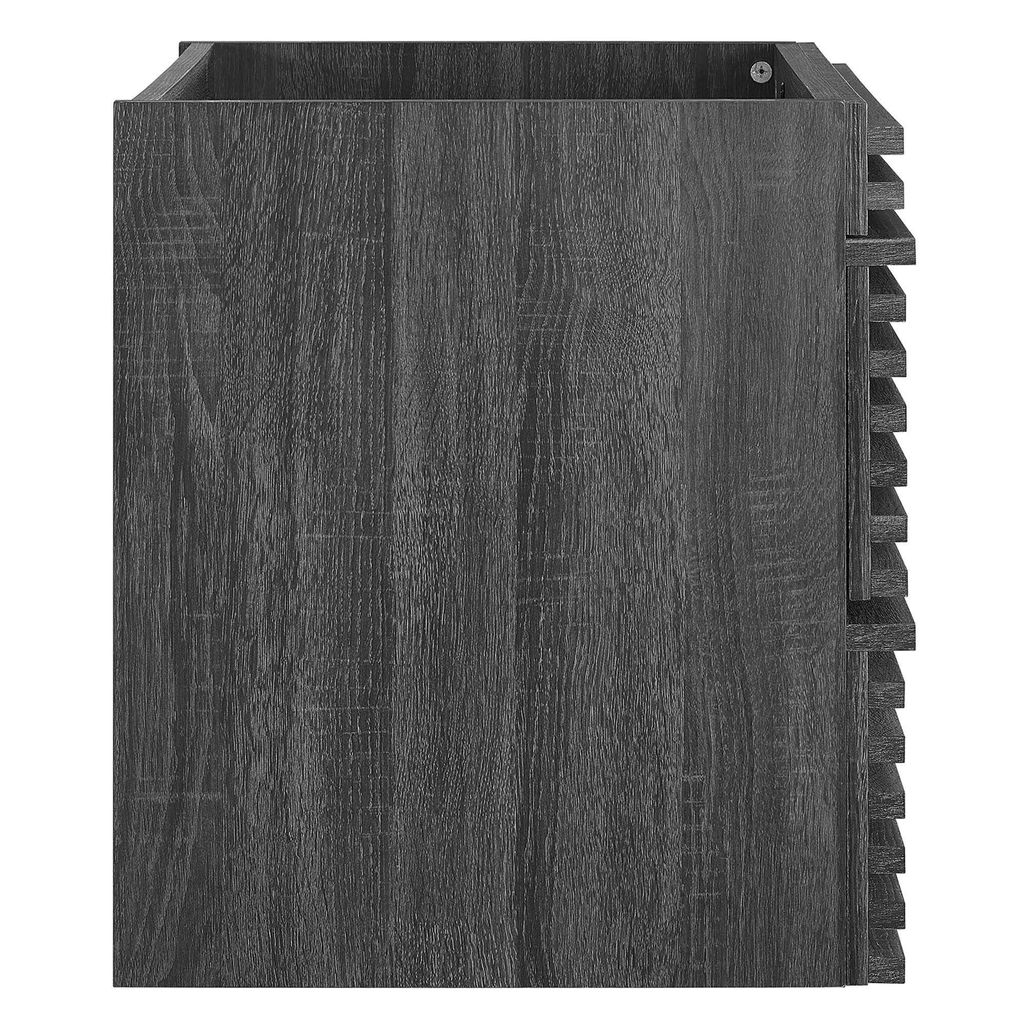 Render 24" Wall-Mount Bathroom Vanity Cabinet (Sink Basin Not Included), Charcoal