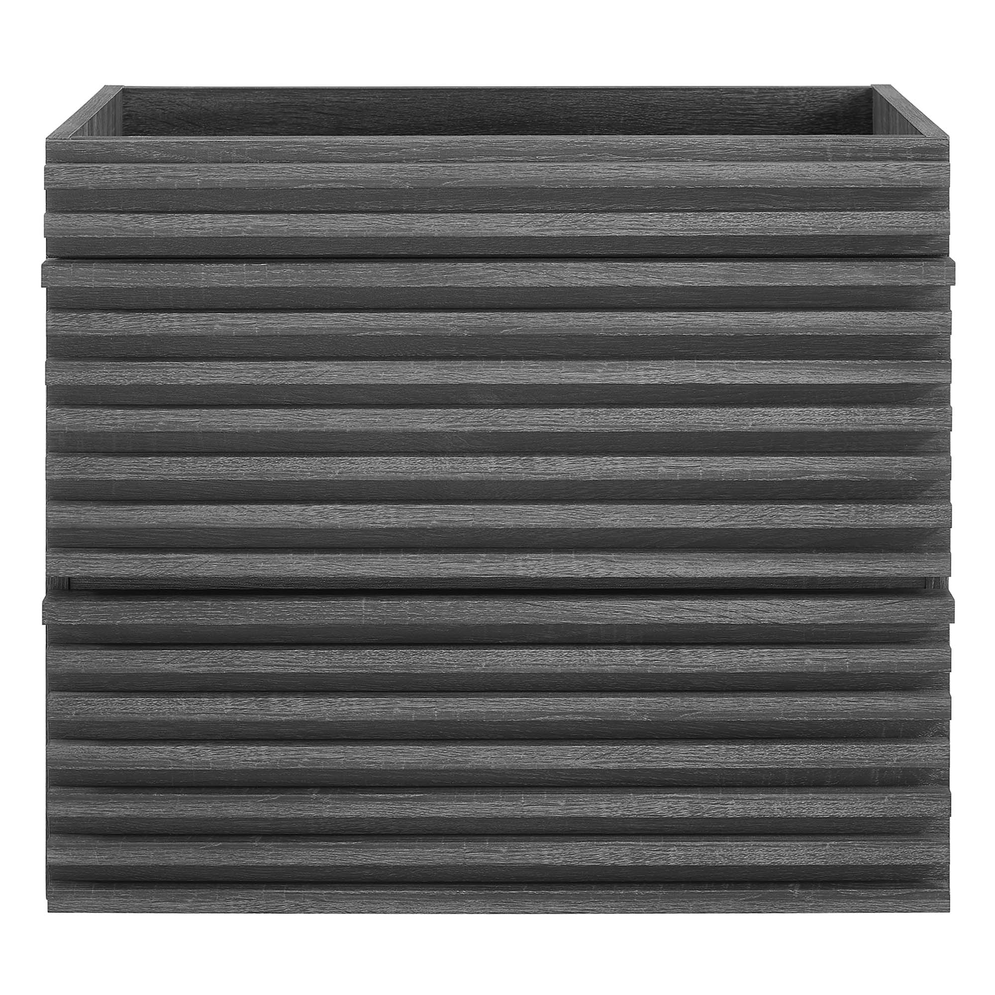 Render 24" Wall-Mount Bathroom Vanity Cabinet (Sink Basin Not Included), Charcoal
