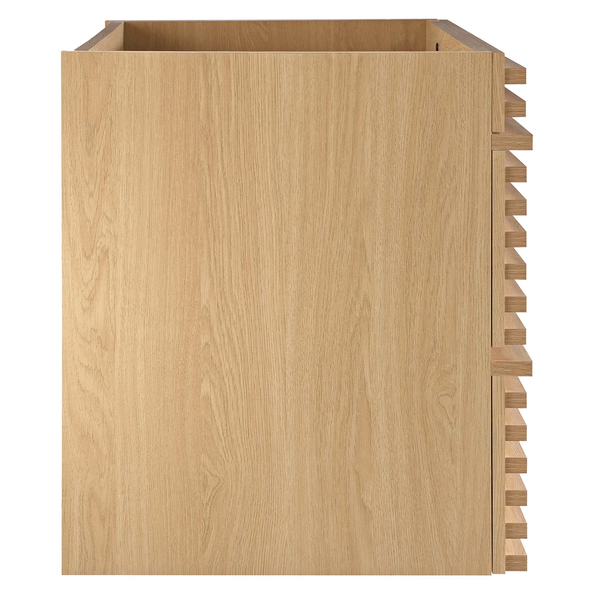 Render 36" Wall-Mount Bathroom Vanity Cabinet (Sink Basin Not Included), Oak