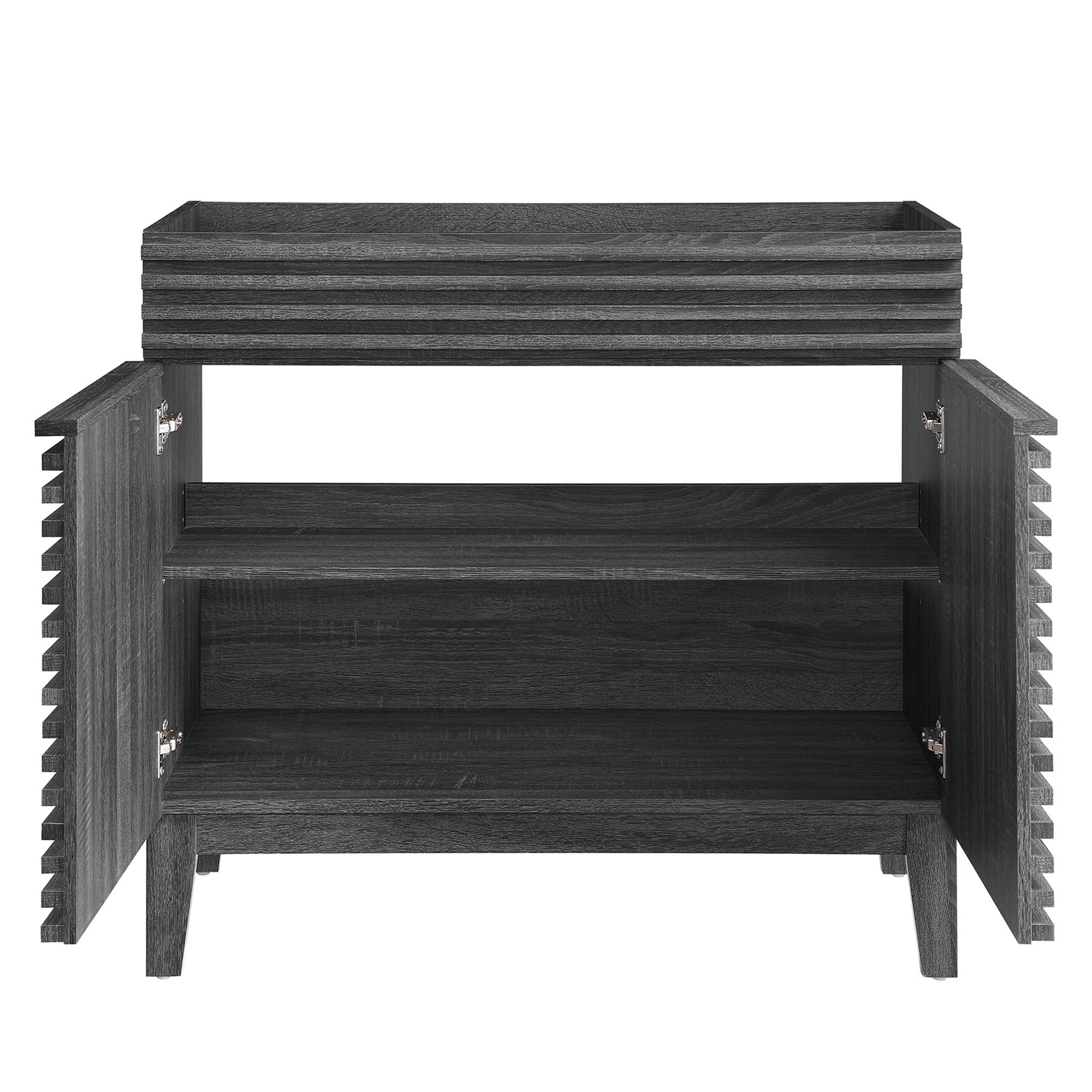 Render 36" Bathroom Vanity Cabinet, Charcoal