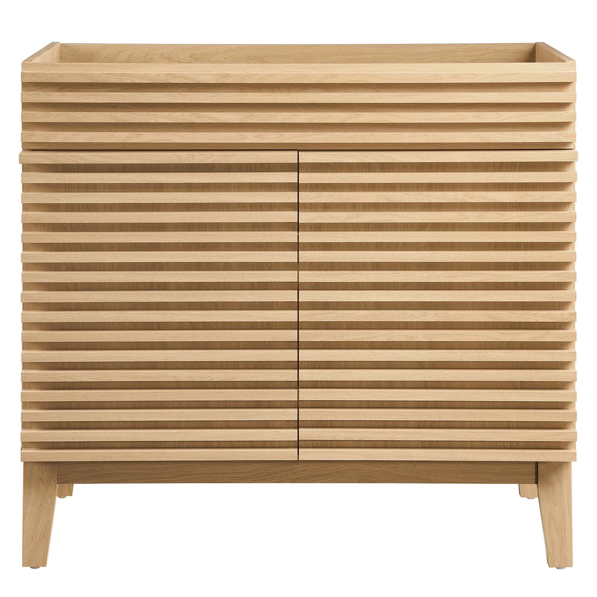 Render 36" Bathroom Vanity Cabinet, Oak