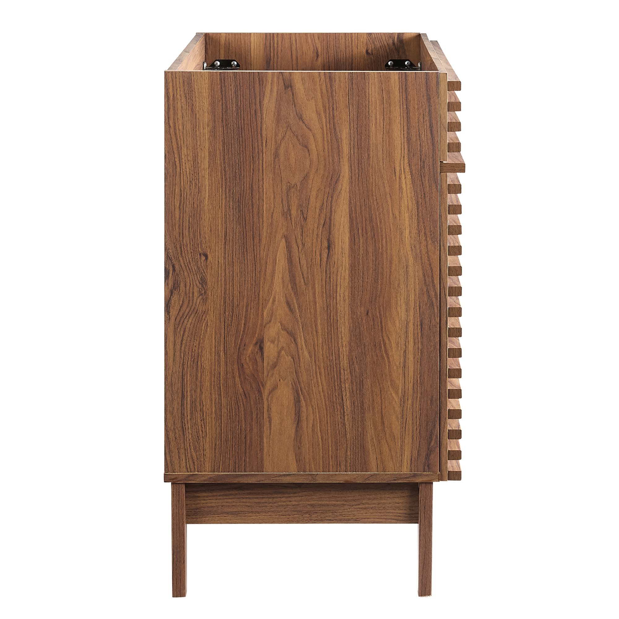 Render 36" Bathroom Vanity Cabinet, Walnut