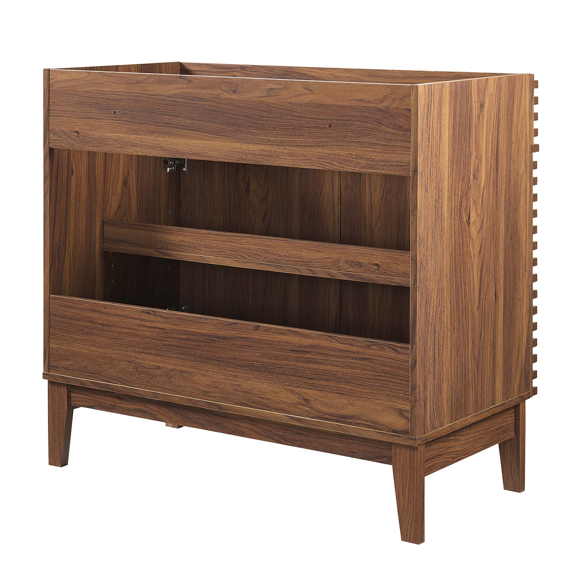Render 36" Bathroom Vanity Cabinet, Walnut