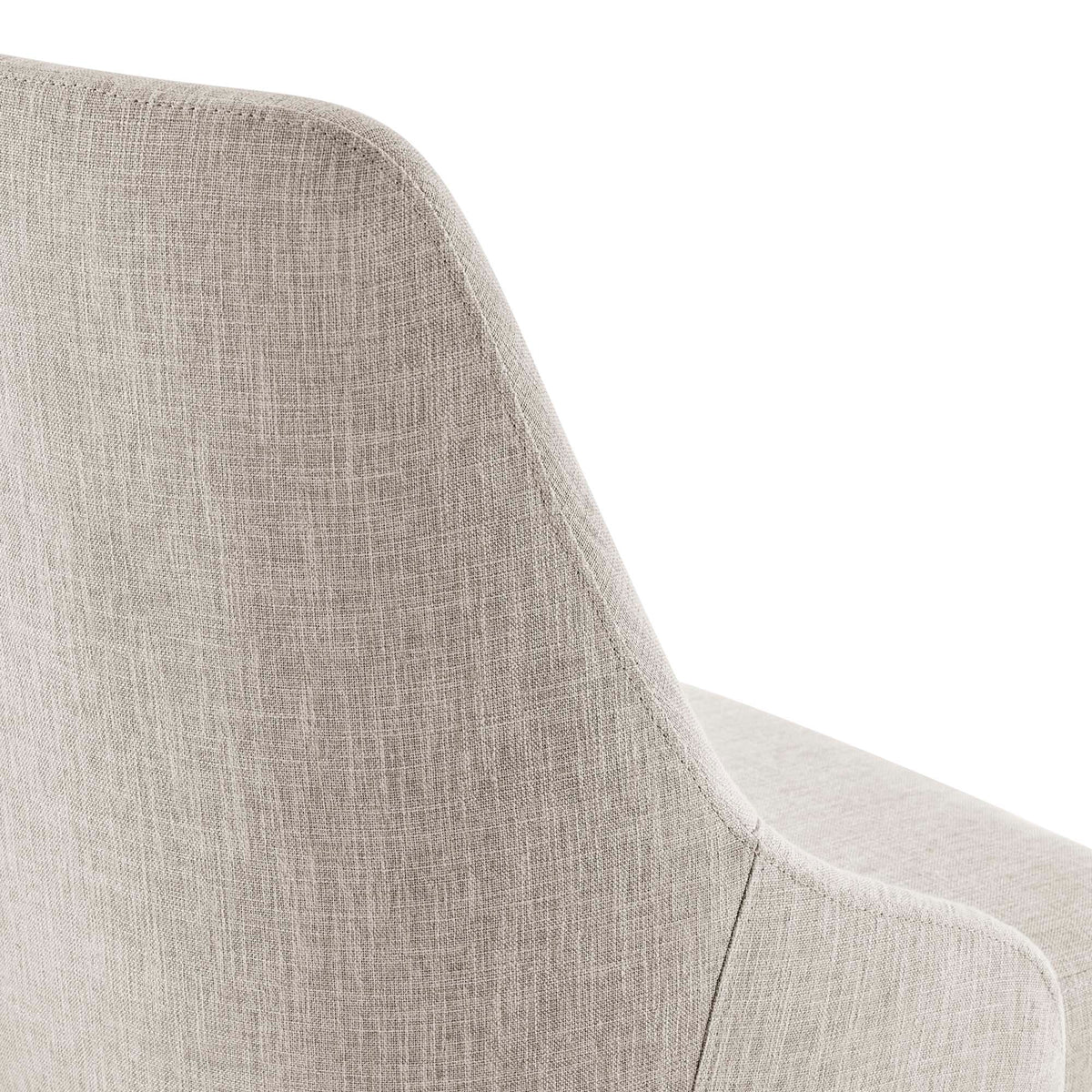 Designate Swivel Upholstered Office Chair, Black Beige