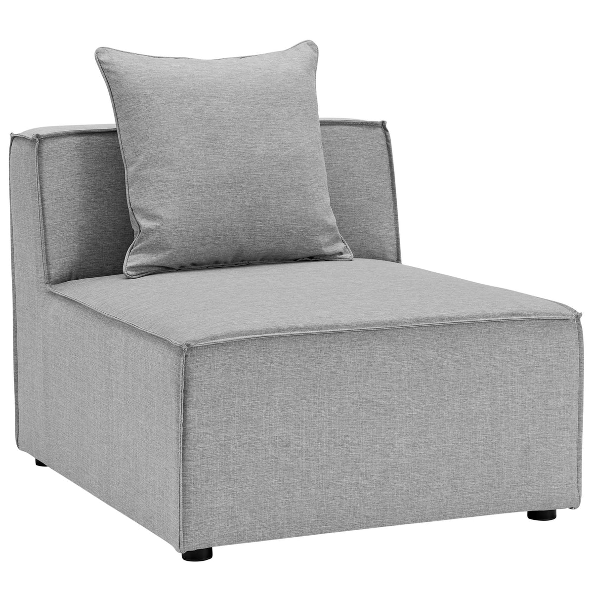 Saybrook 10-Piece Outdoor Patio Upholstered Sectional Sofa, Gray