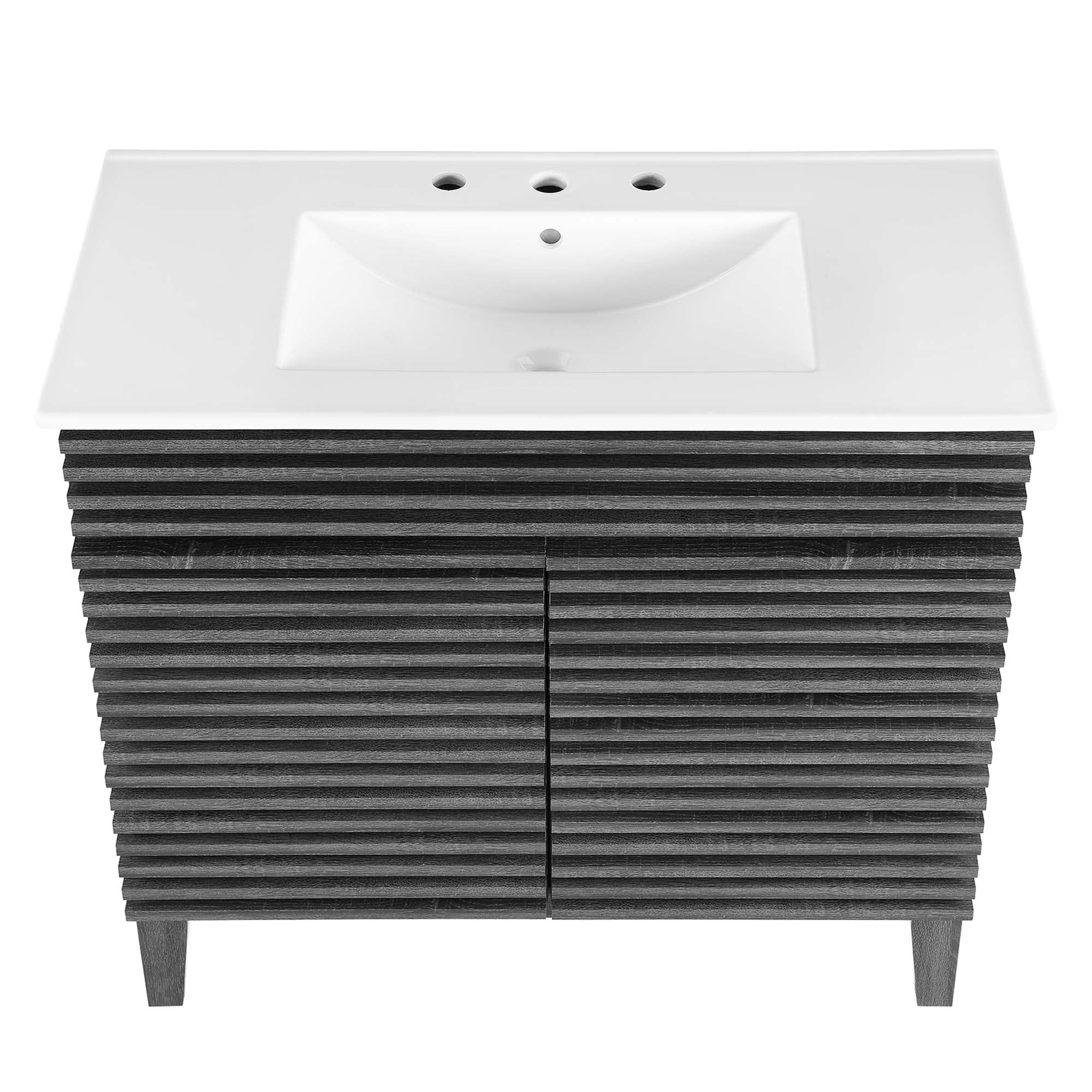 Render 36" Bathroom Vanity, Charcoal White