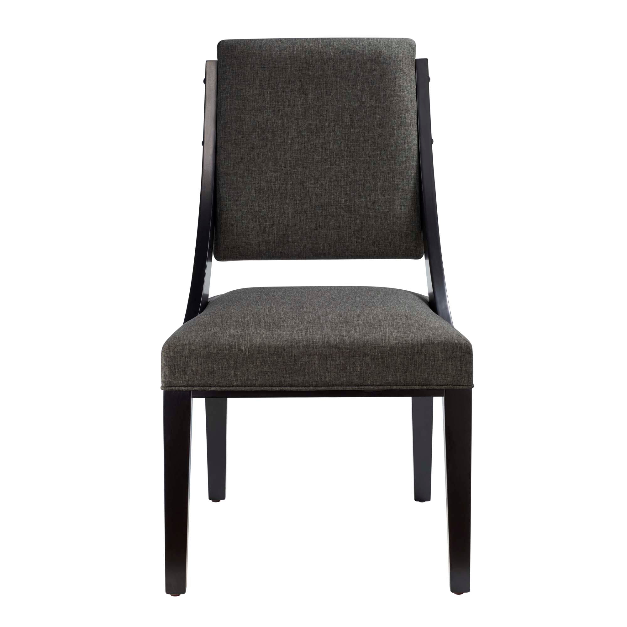 Cambridge Upholstered Fabric Dining Chairs Set of 2, Gray