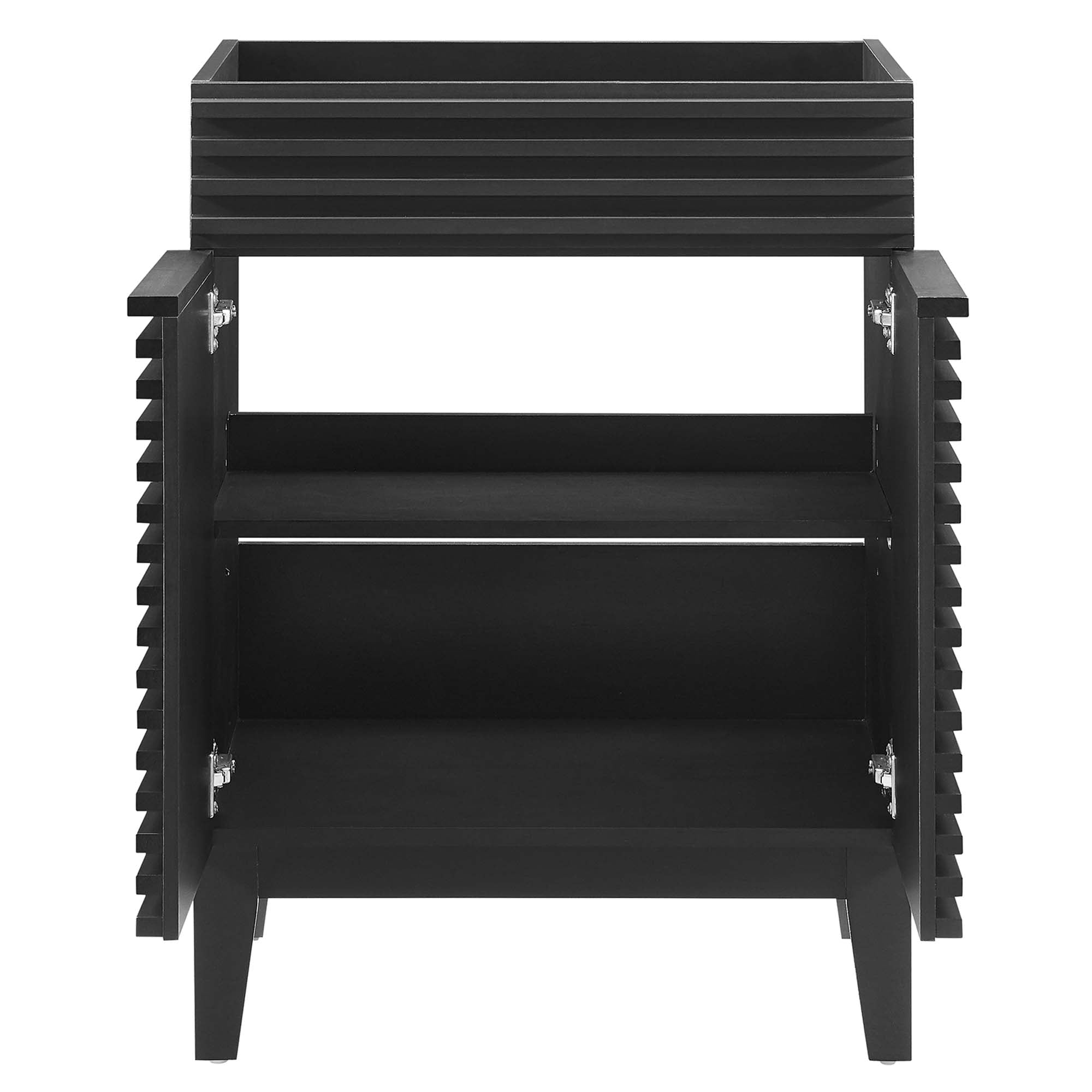 Render 24" Bathroom Vanity Cabinet (Sink Basin Not Included), Black
