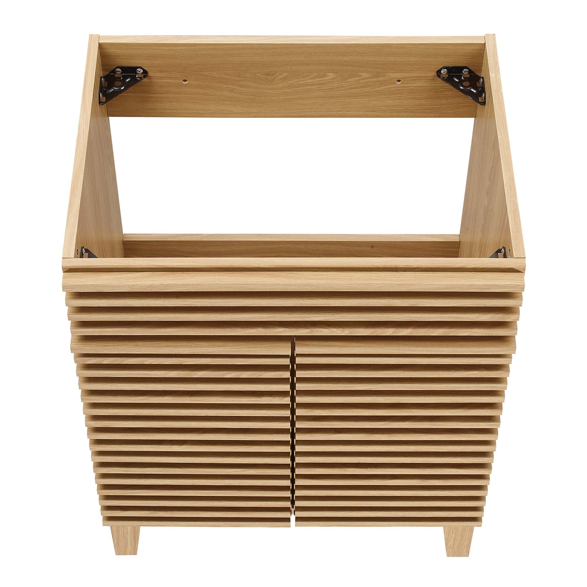 Render 24" Bathroom Vanity Cabinet (Sink Basin Not Included), Oak