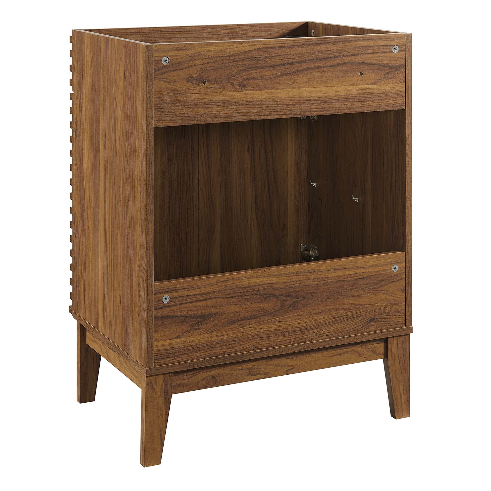 Render 24" Bathroom Vanity Cabinet (Sink Basin Not Included), Walnut