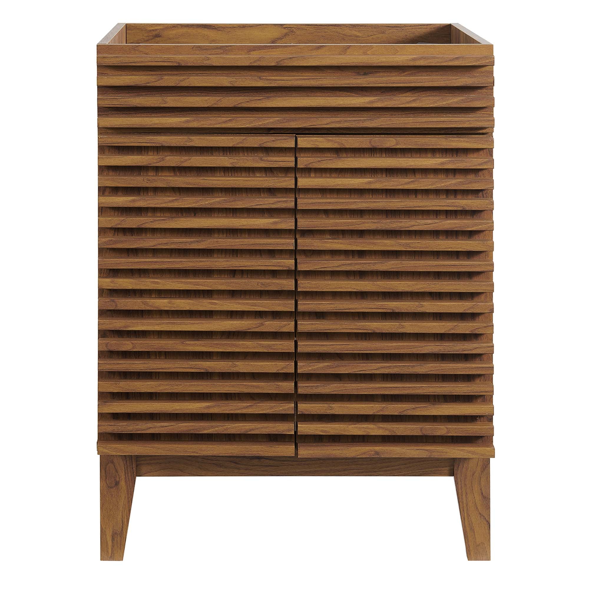 Render 24" Bathroom Vanity Cabinet (Sink Basin Not Included), Walnut