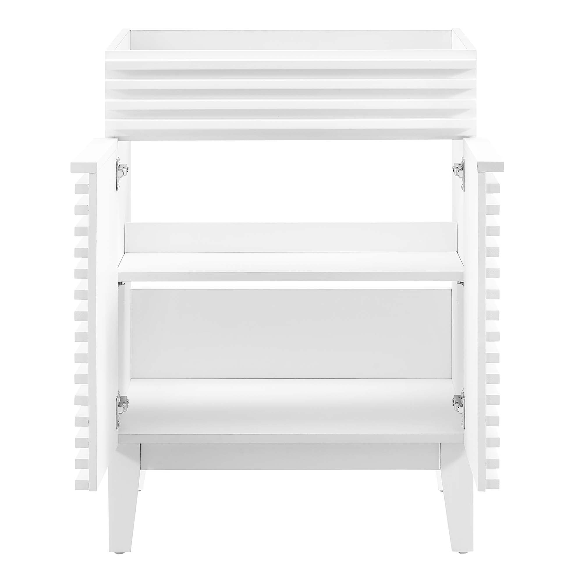Render 24" Bathroom Vanity Cabinet (Sink Basin Not Included), White