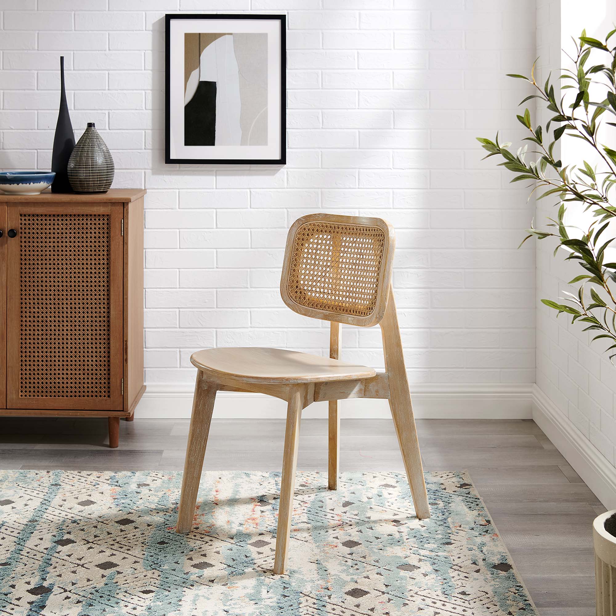 Habitat Wood Dining Side Chair, Gray