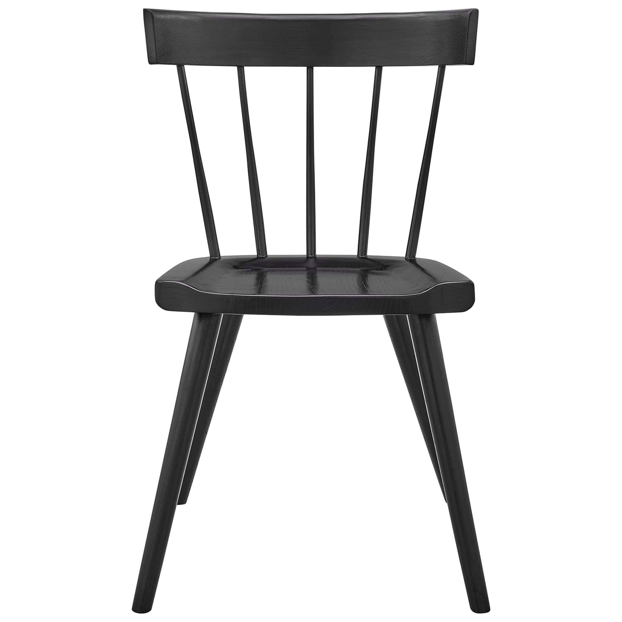 Sutter Wood Dining Side Chair, Black