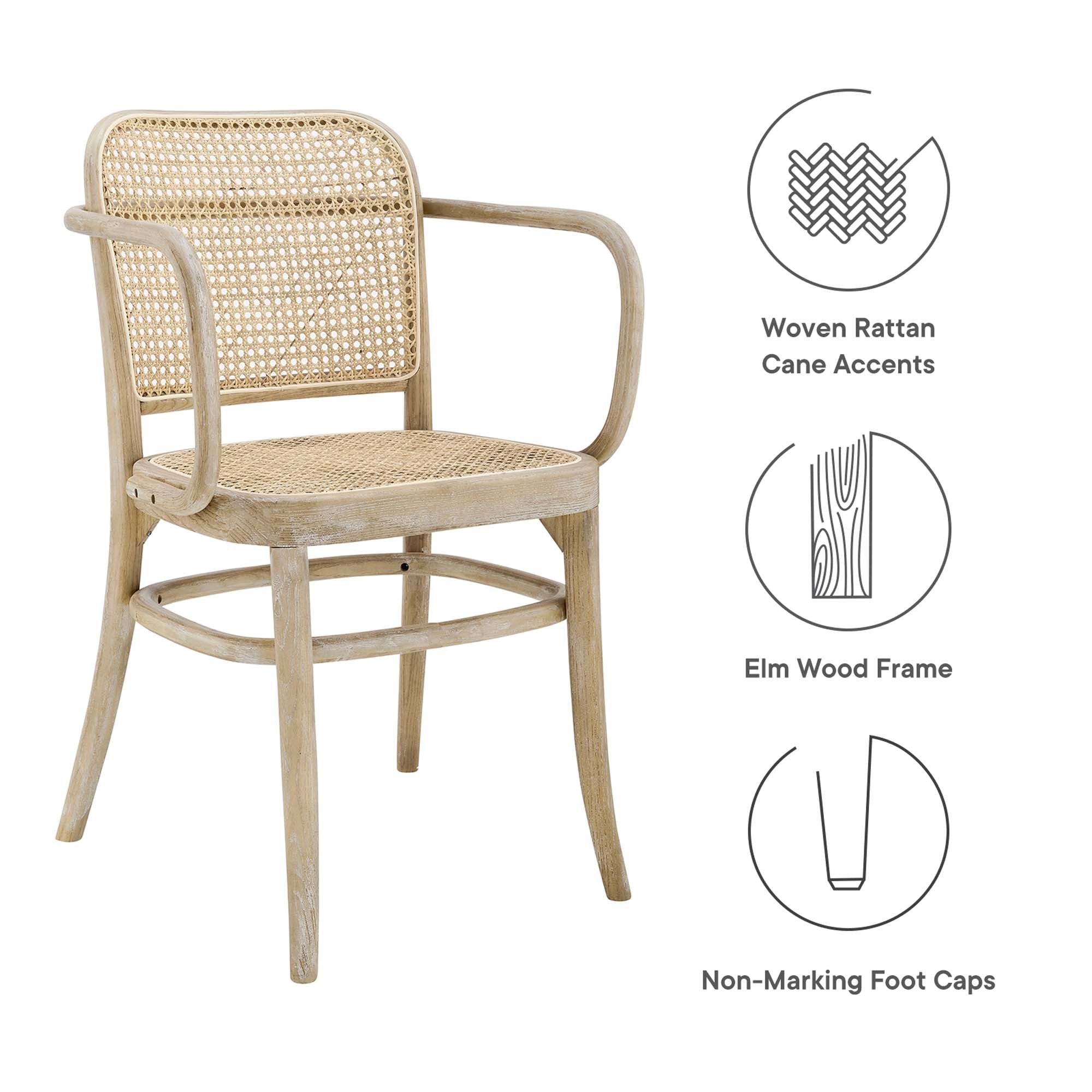 Winona Wood Dining Chair, Gray