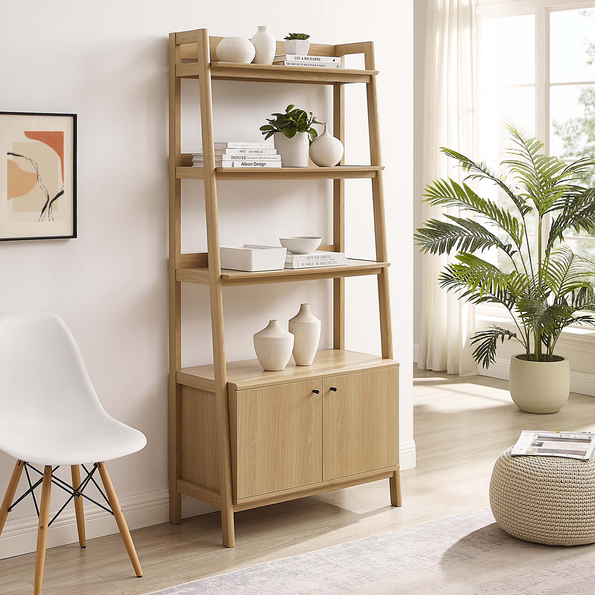 Bixby 33" Bookshelf, Oak
