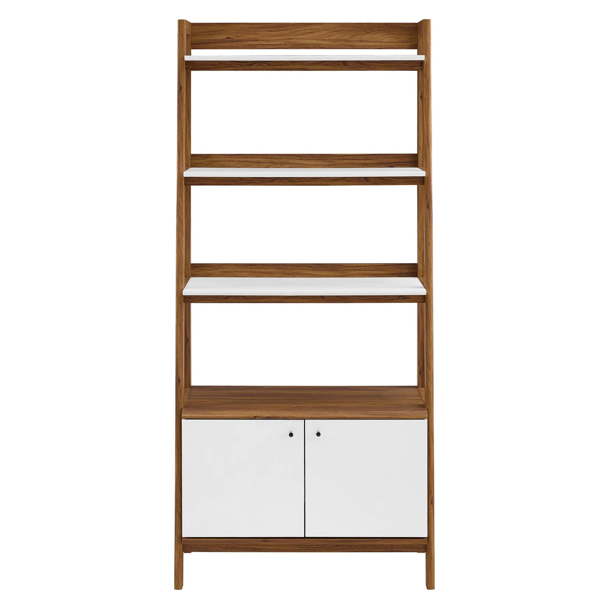 Bixby 33" Bookshelf, Walnut White