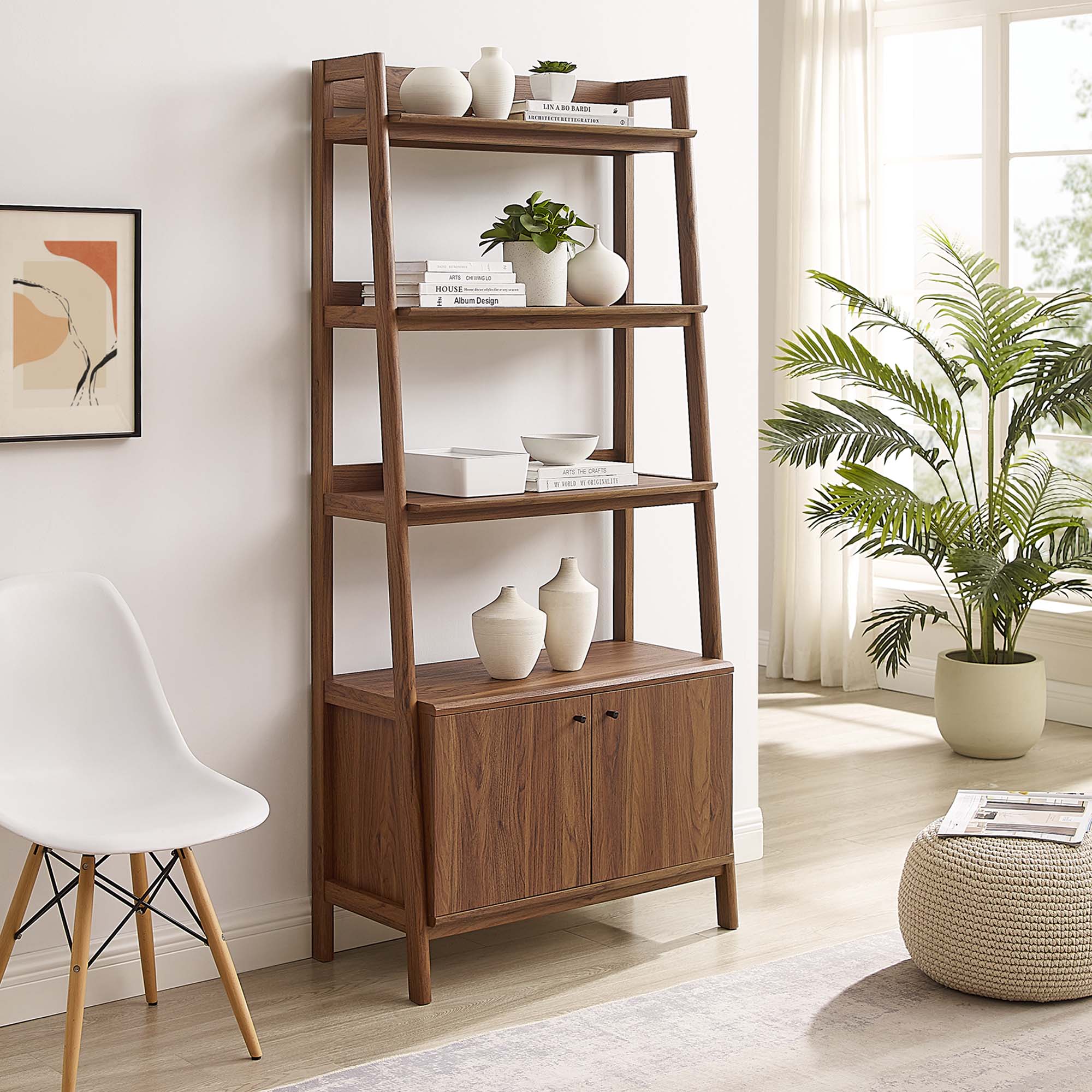 Bixby 33" Bookshelf, Walnut