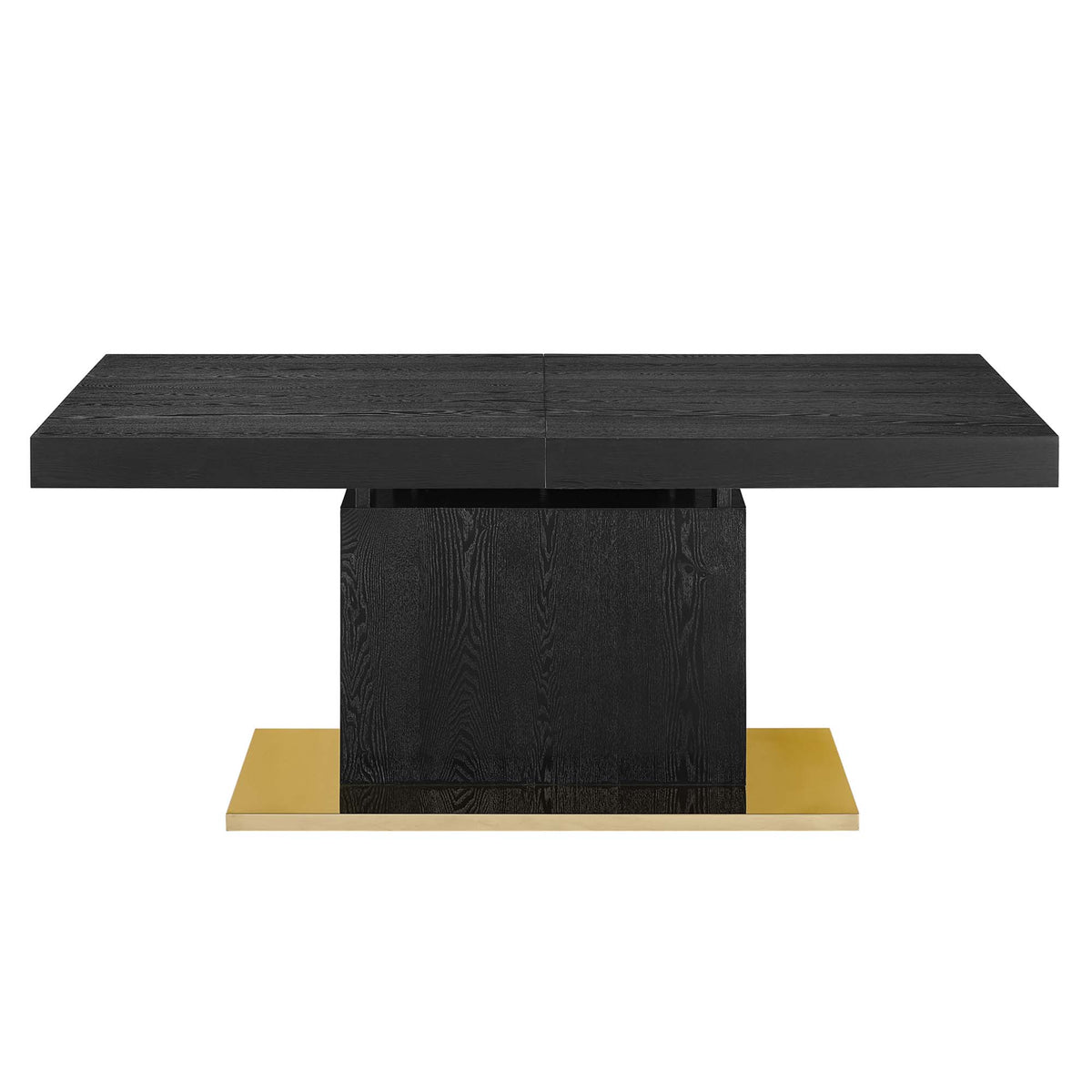 Vector Expandable Dining Table, Black Gold
