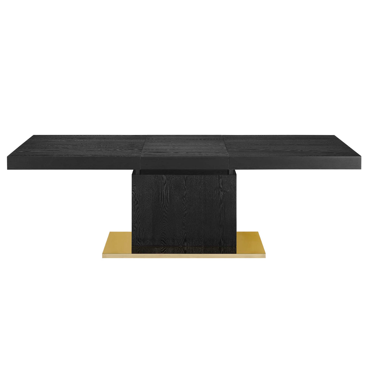 Vector Expandable Dining Table, Black Gold