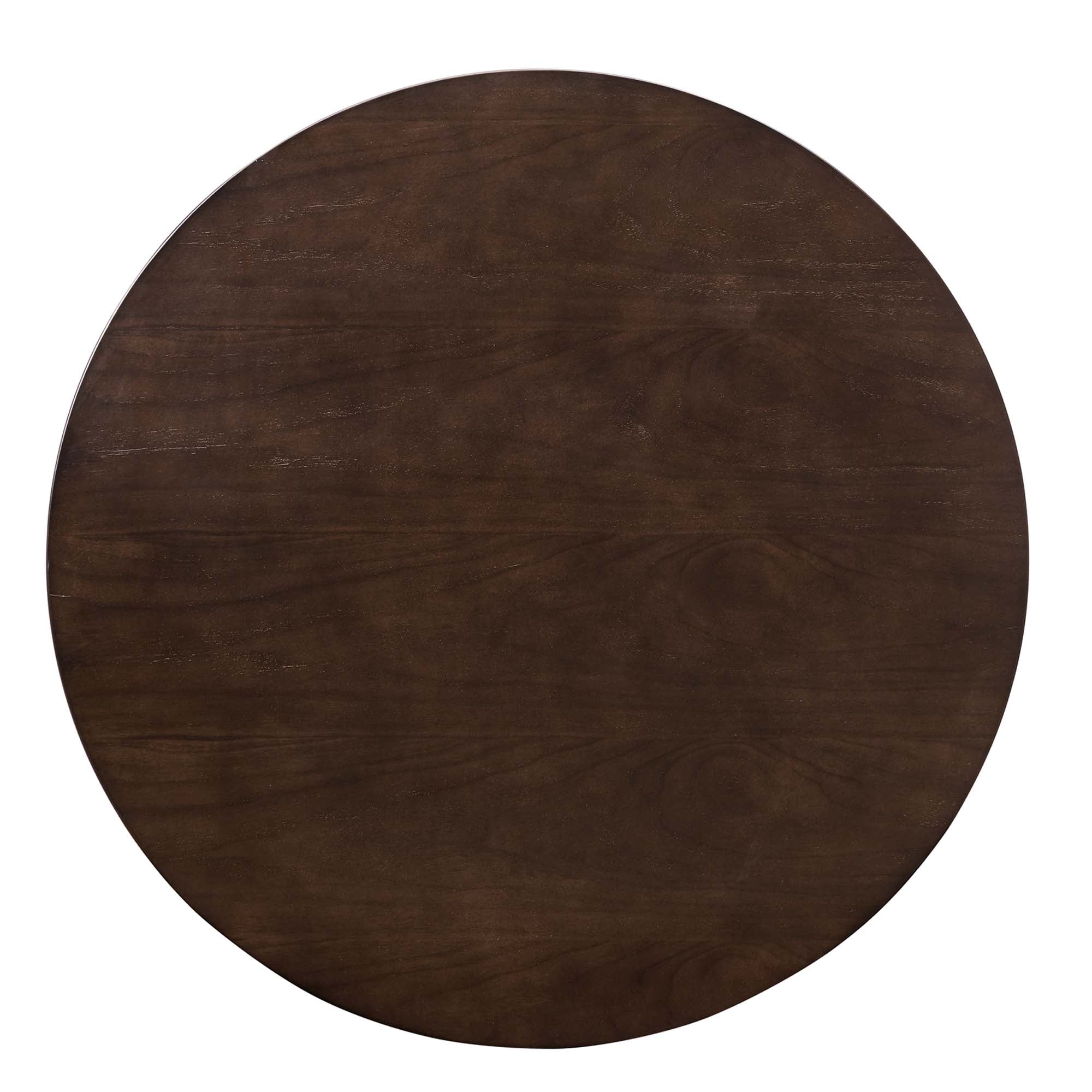 Verne 35" Dining Table, Gold Cherry Walnut