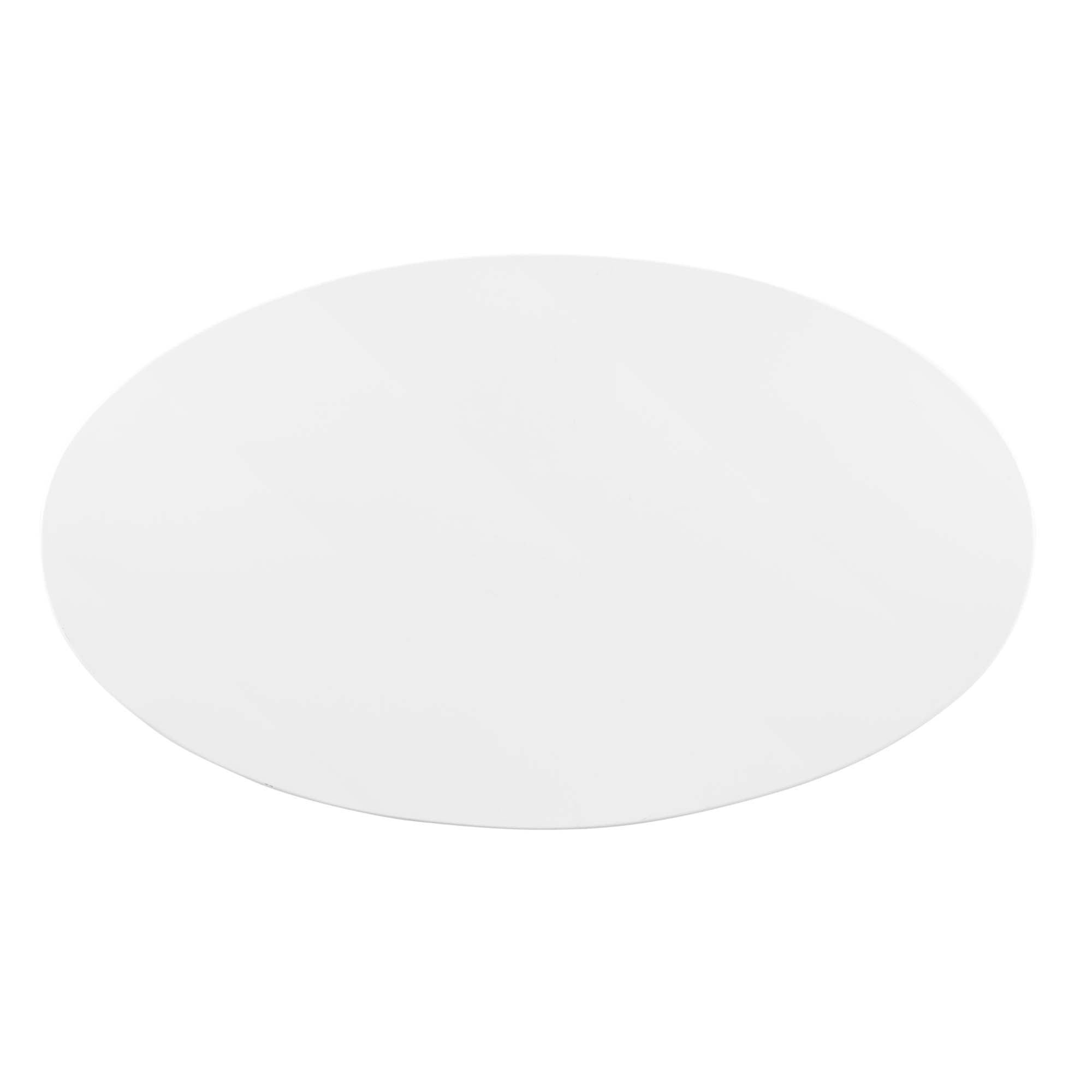 Verne 48" Oval Dining Table, Gold White