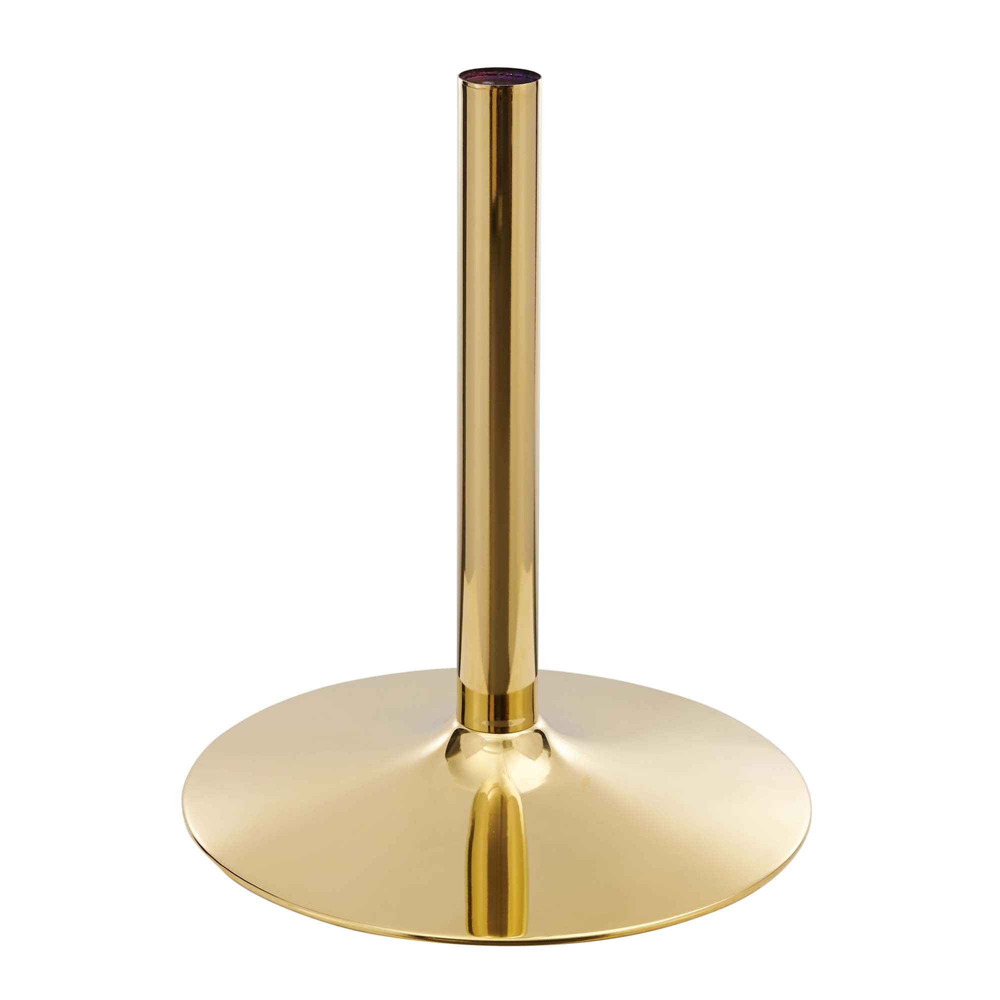 Verne 48" Oval Artificial Marble Dining Table, Gold White