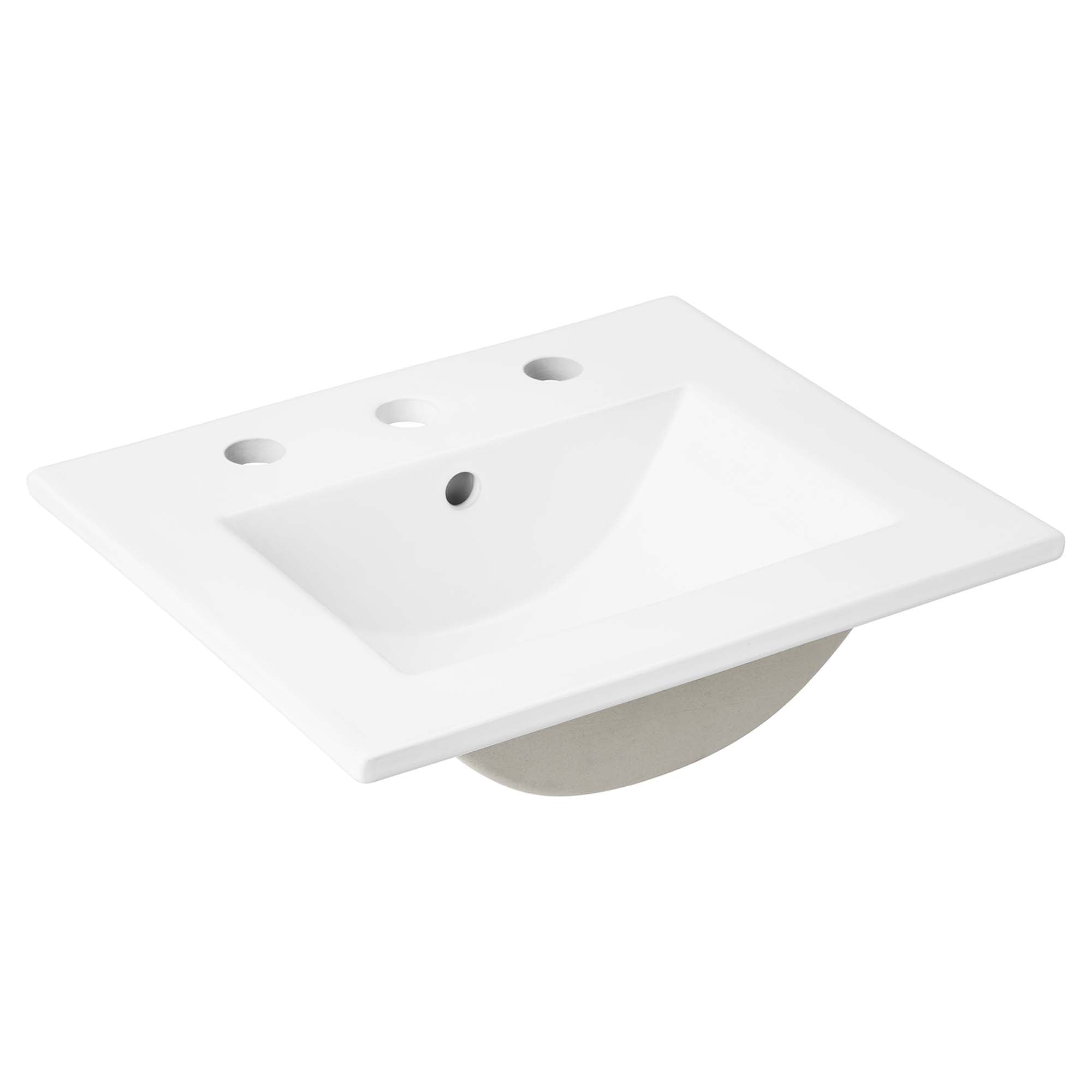 Cayman 18" Bathroom Sink, White