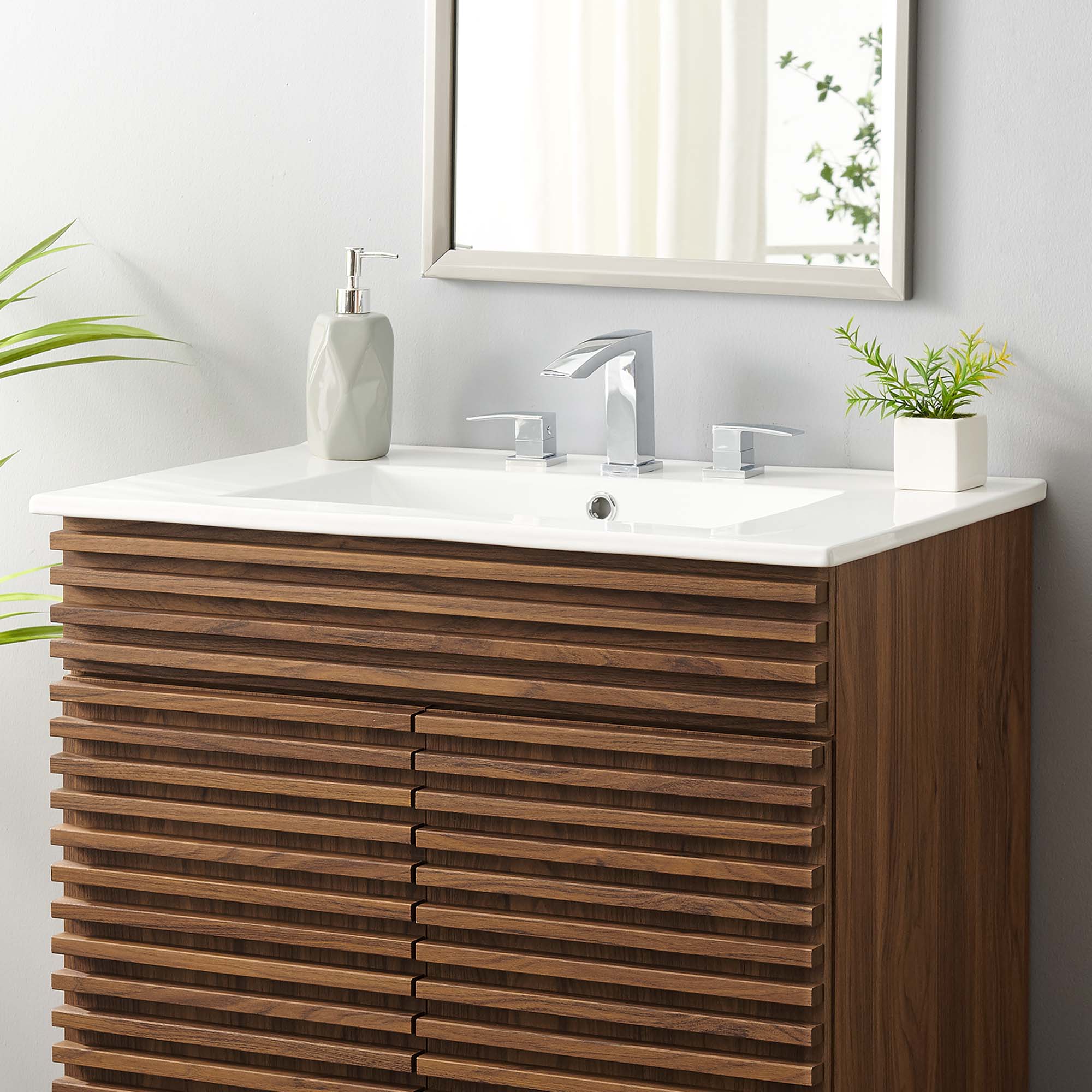 Cayman 30" Bathroom Sink, White