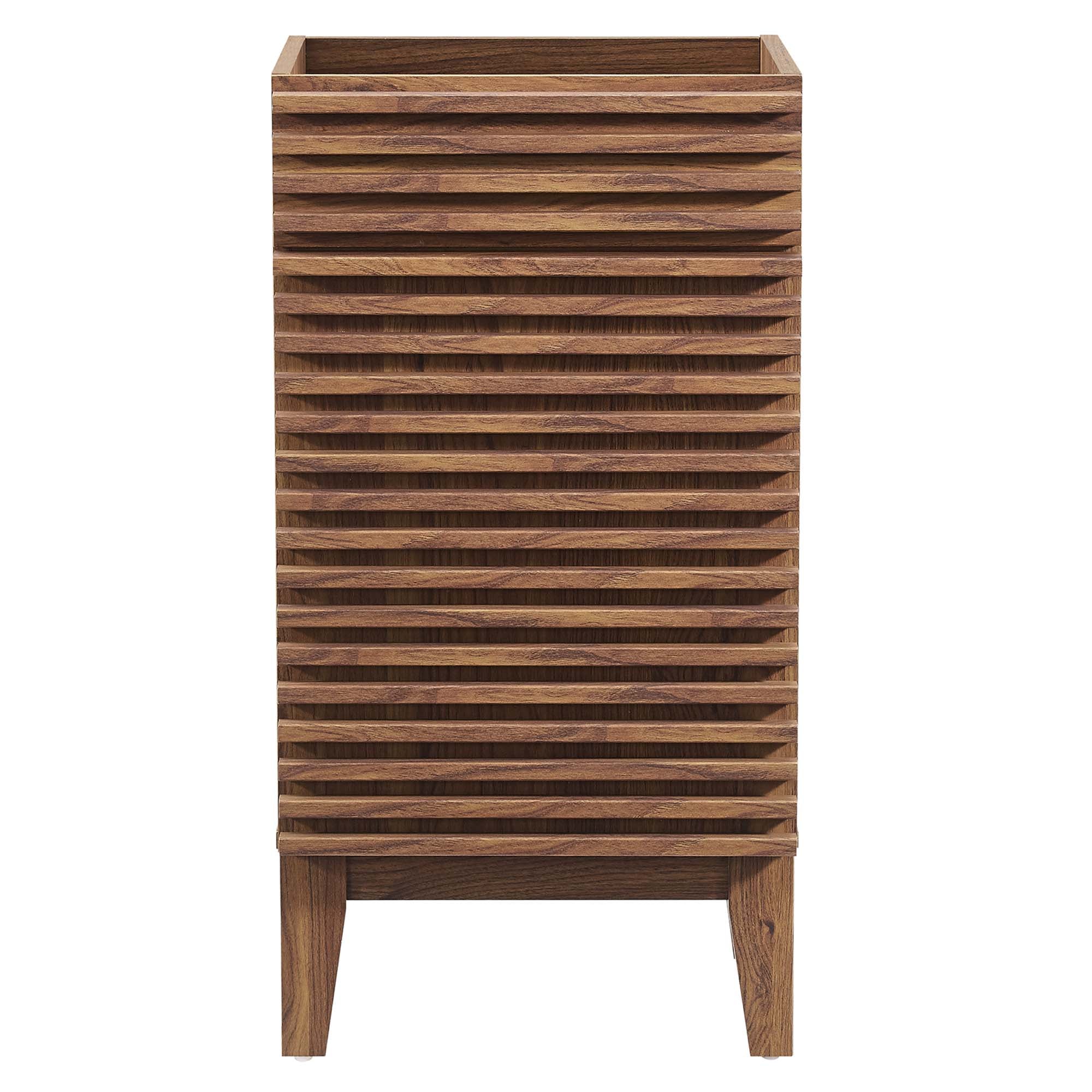 Render 18" Bathroom Vanity Cabinet (Sink Basin Not Included), Walnut