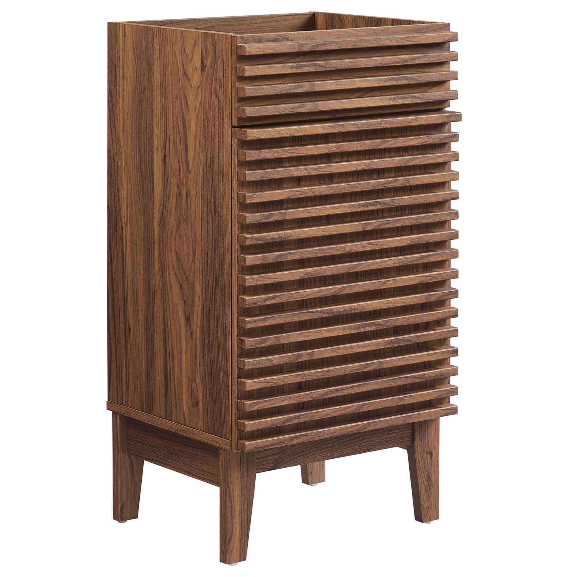 Render 18" Bathroom Vanity Cabinet (Sink Basin Not Included), Walnut