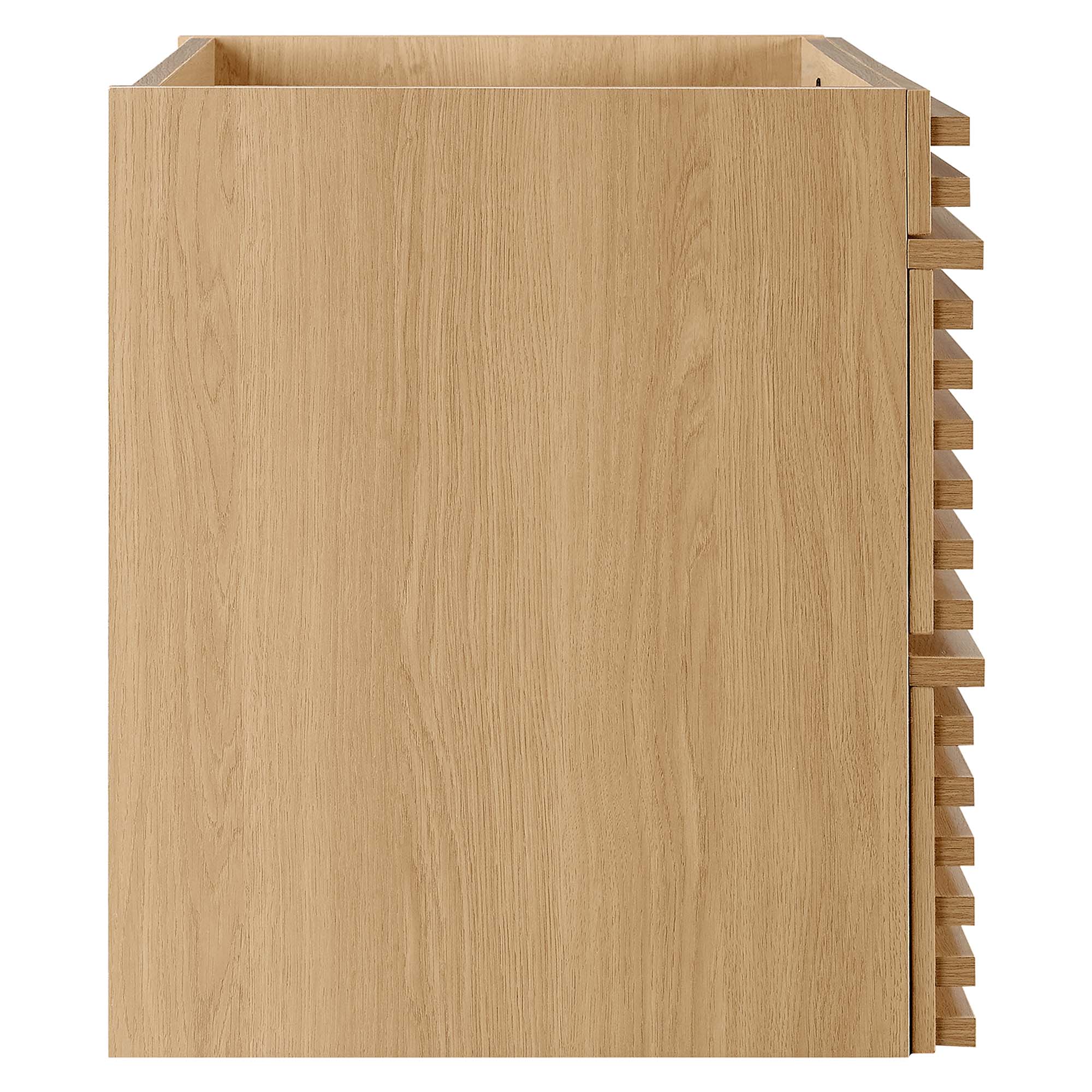 Render 30" Wall-Mount Bathroom Vanity Cabinet (Sink Basin Not Included), Oak