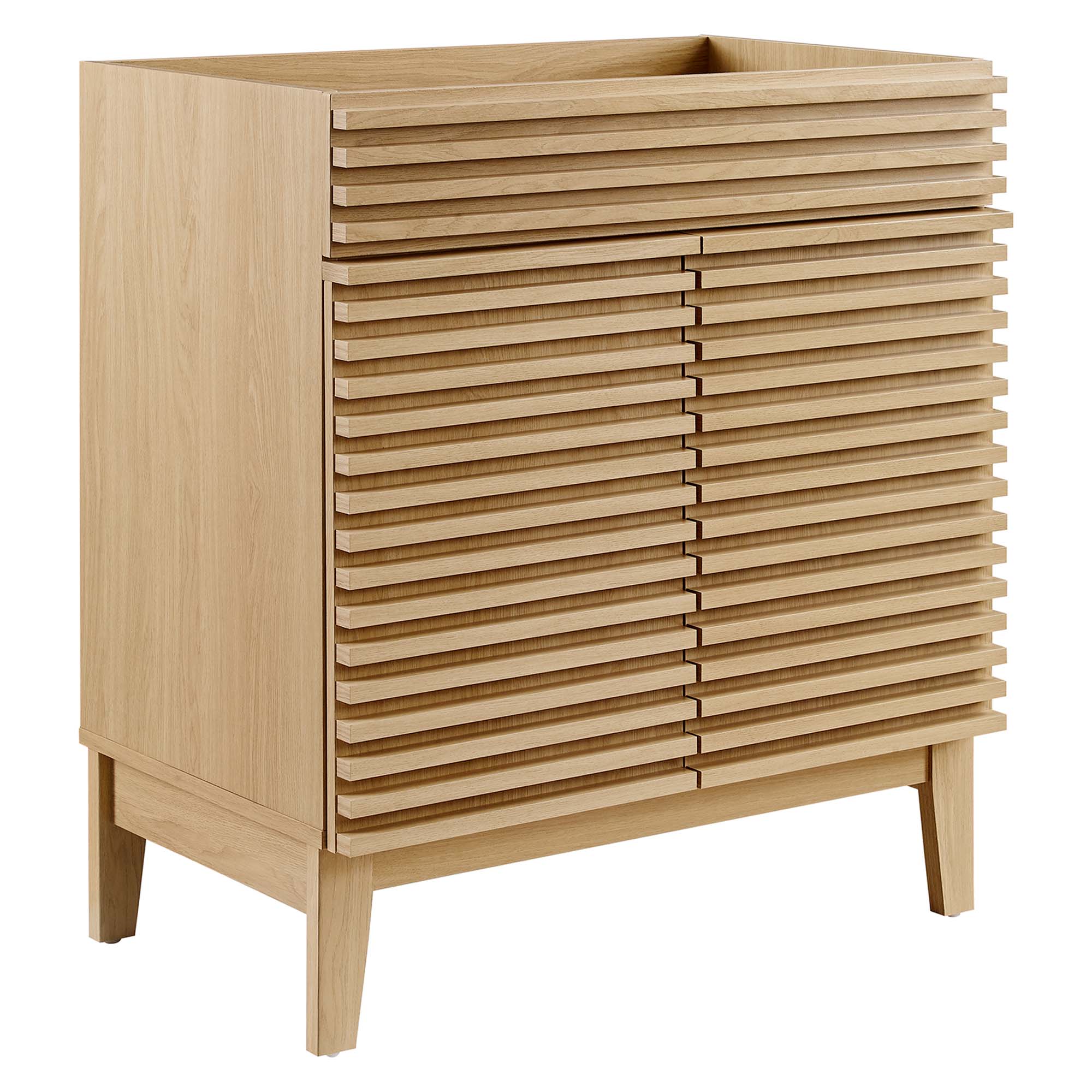 Render 30" Bathroom Vanity Cabinet (Sink Basin Not Included), Oak