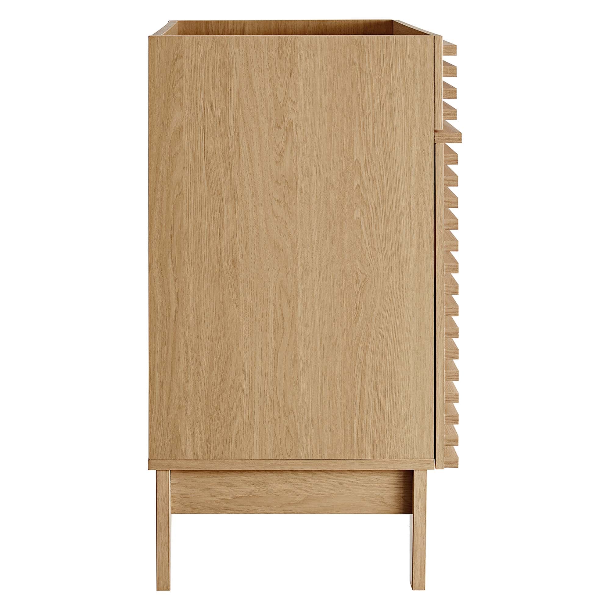 Render 30" Bathroom Vanity Cabinet (Sink Basin Not Included), Oak