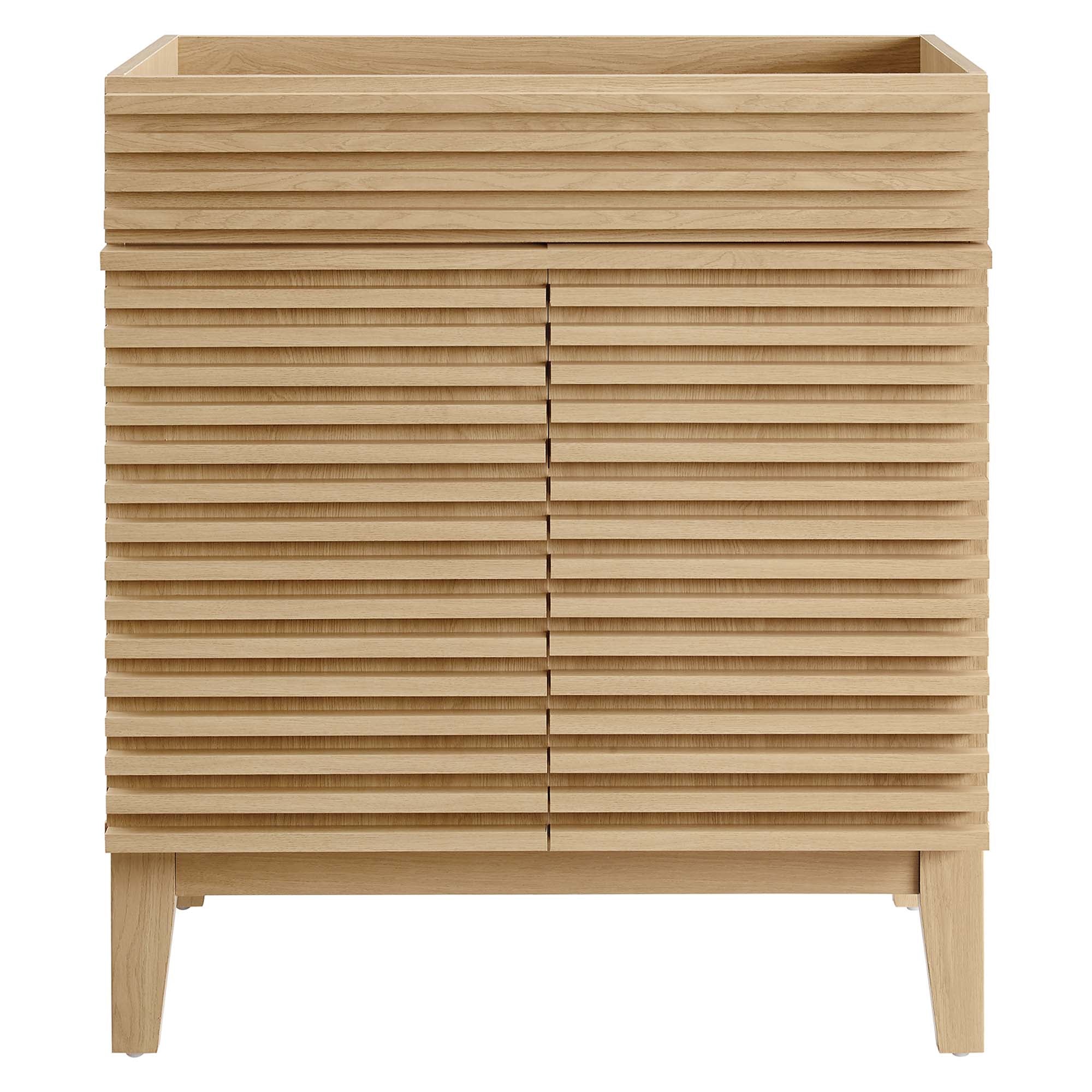 Render 30" Bathroom Vanity Cabinet (Sink Basin Not Included), Oak