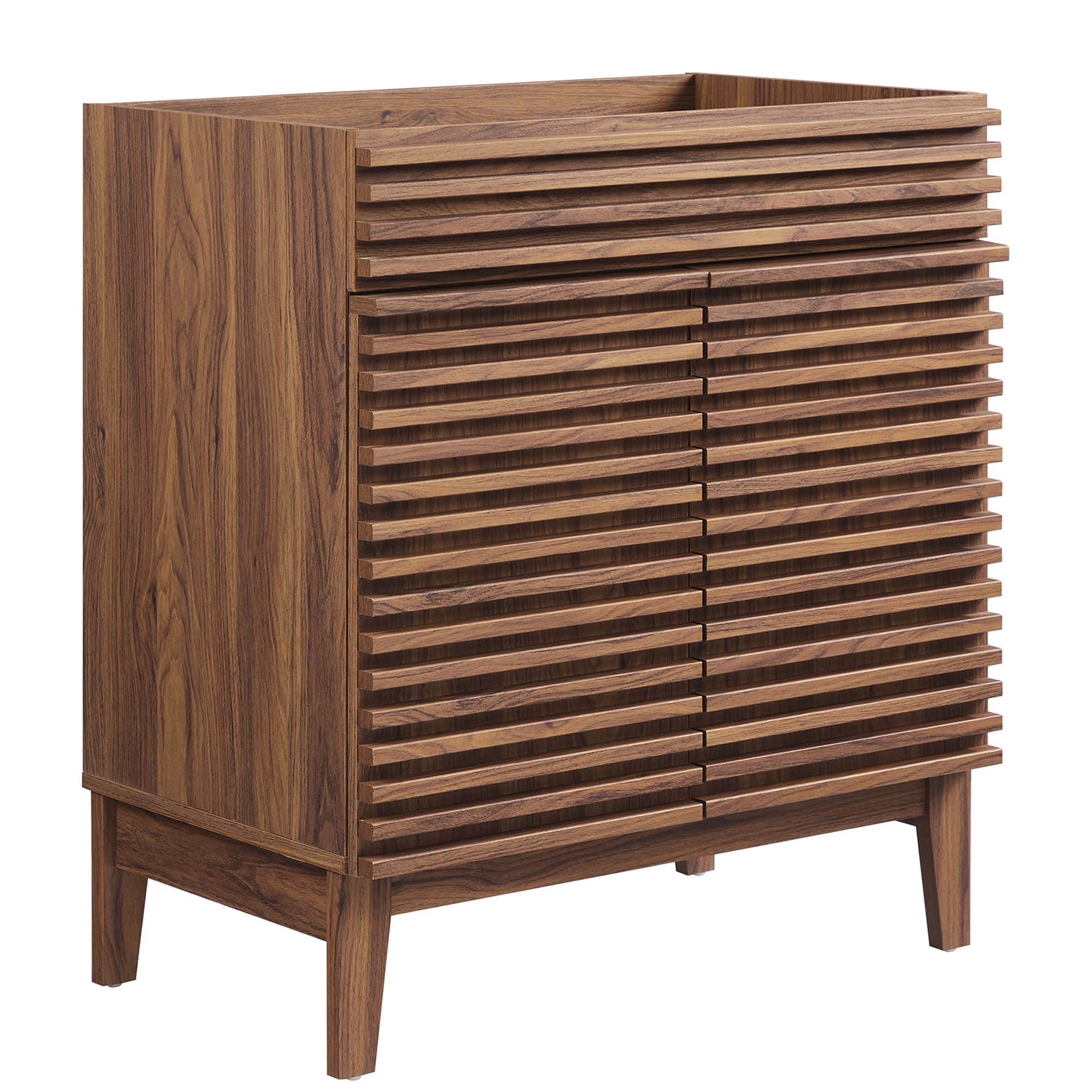 Render 30" Bathroom Vanity Cabinet (Sink Basin Not Included), Walnut