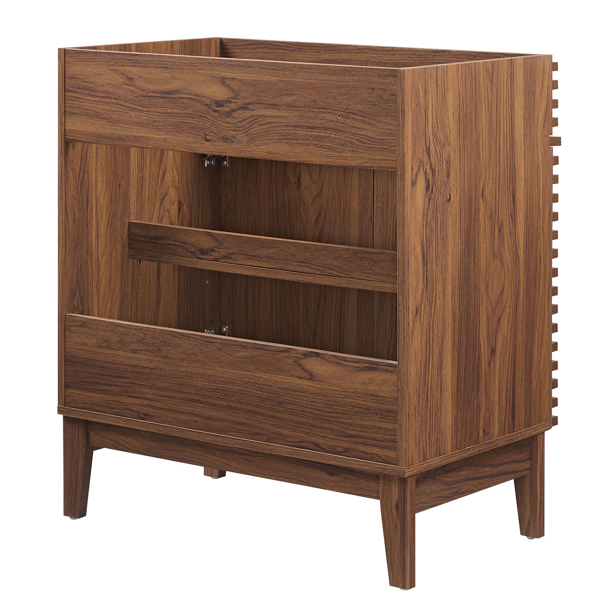 Render 30" Bathroom Vanity Cabinet (Sink Basin Not Included), Walnut